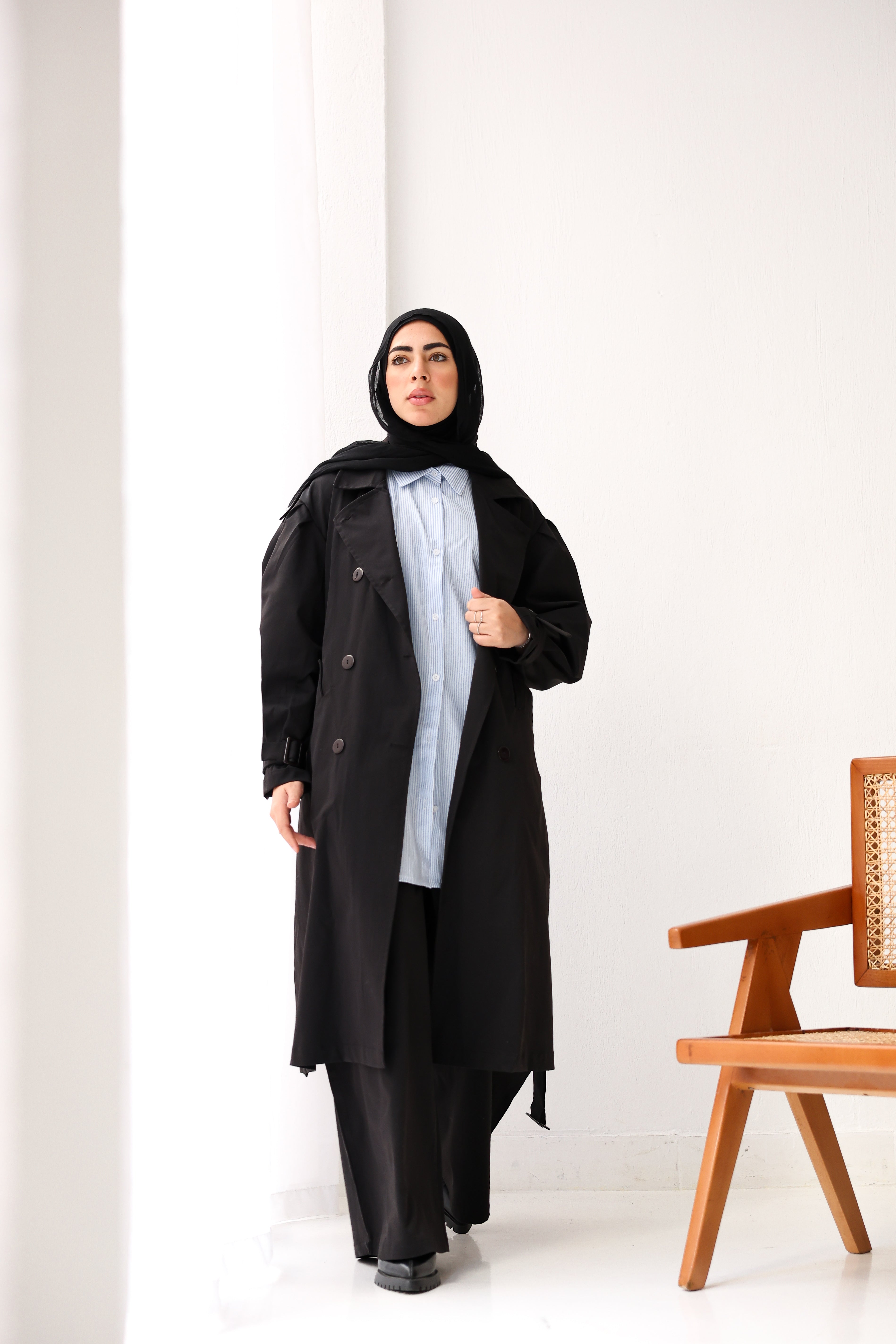 Elara Coat In Black