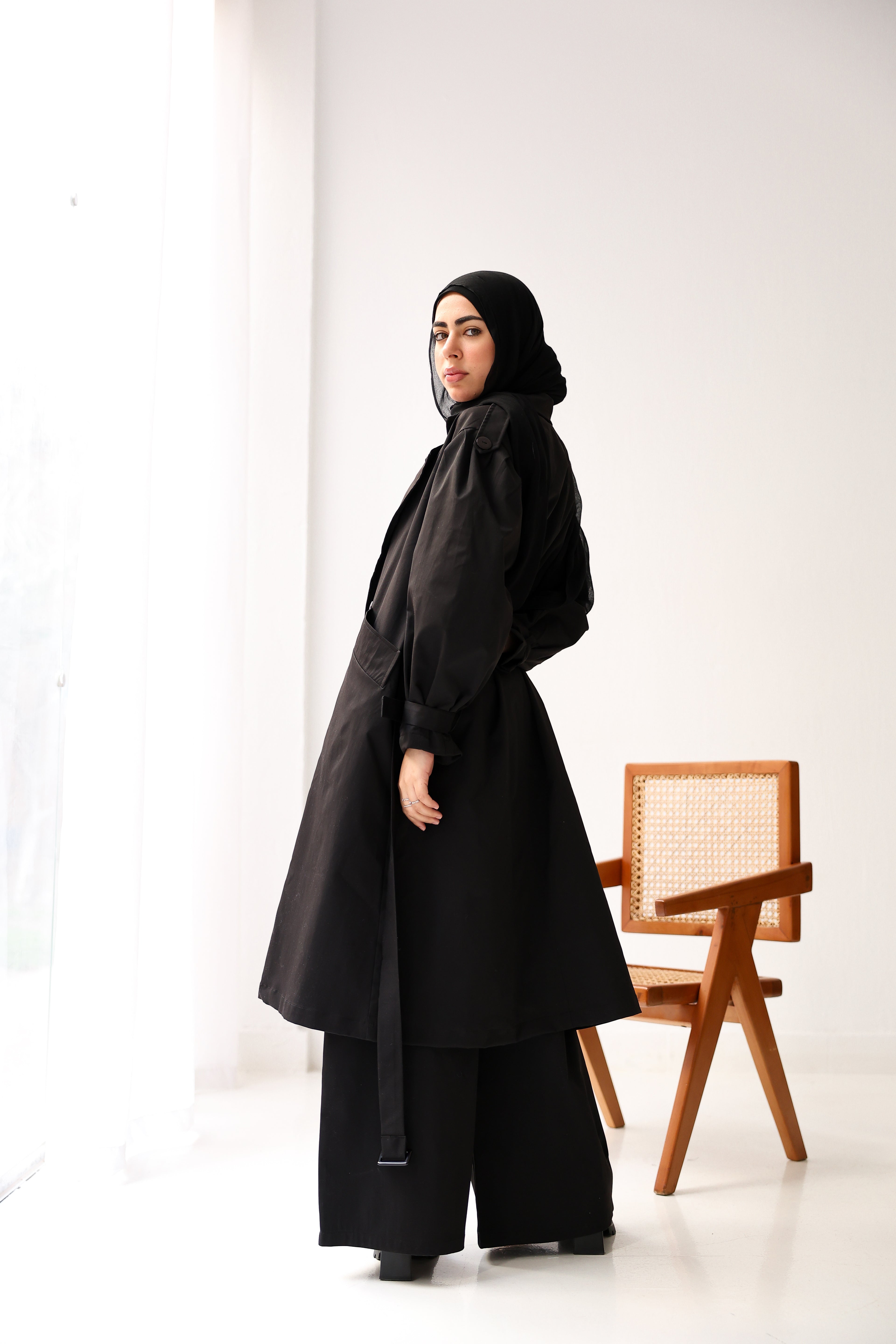 Elara Coat In Black