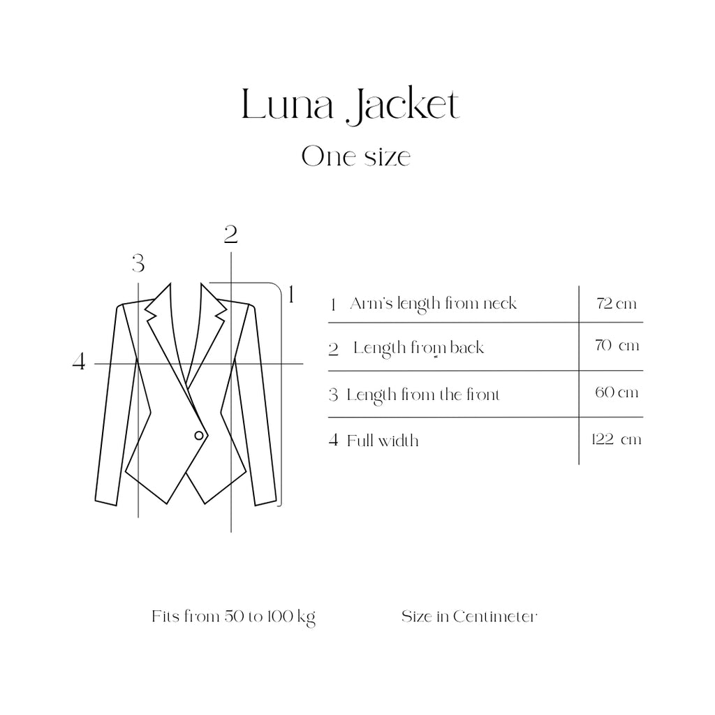 Luna Jacket In Pure-Lenin