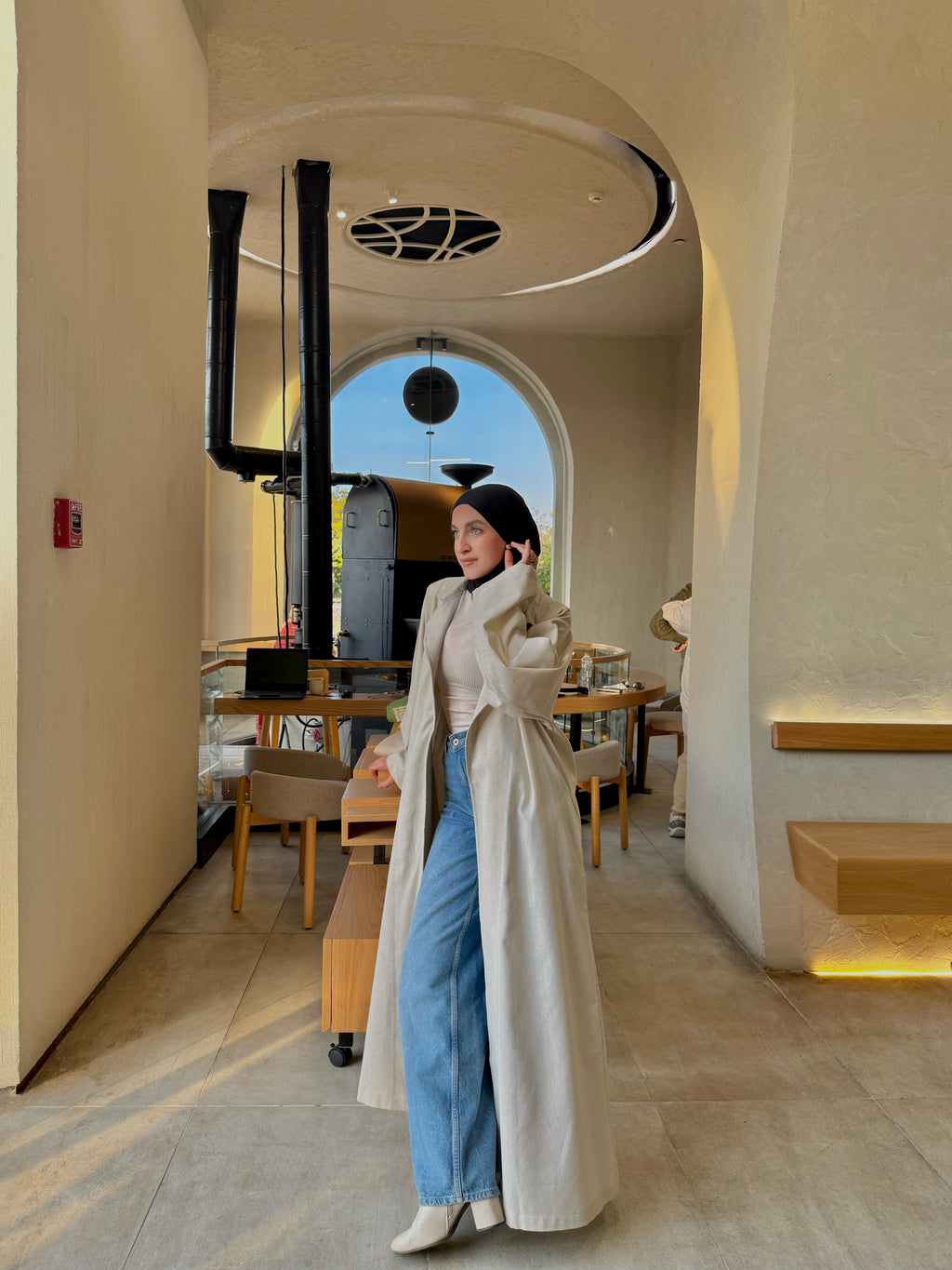 Angilia Coat In Pure-Linen