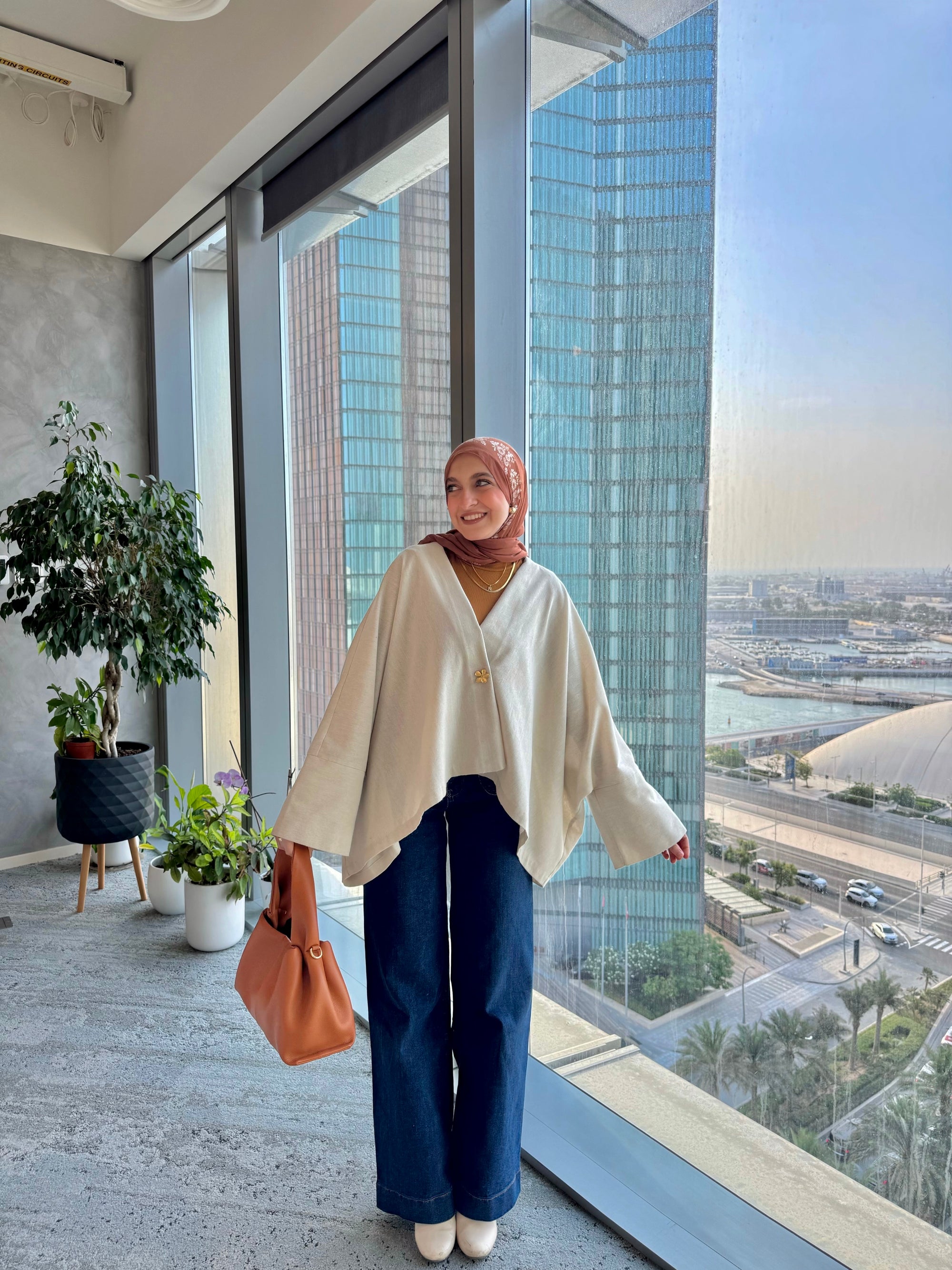Luna Jacket In Pure-Lenin