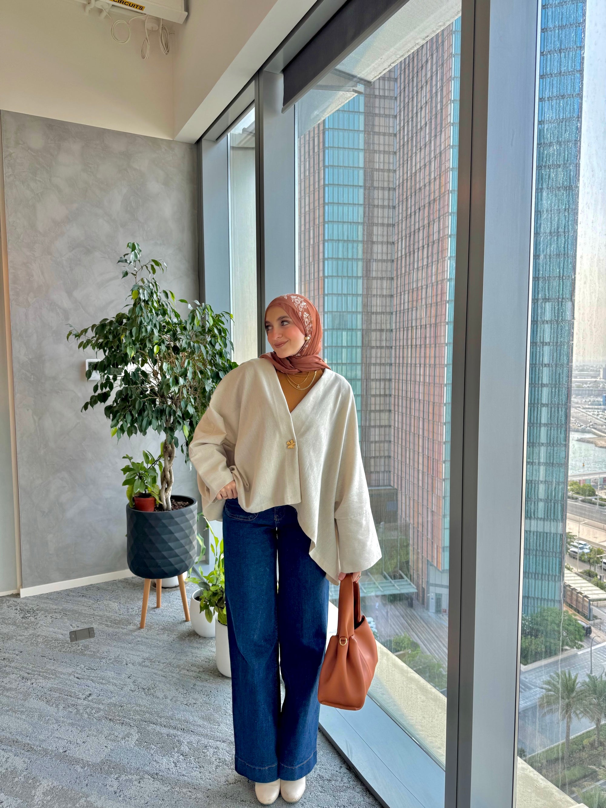 Luna Jacket In Pure-Lenin