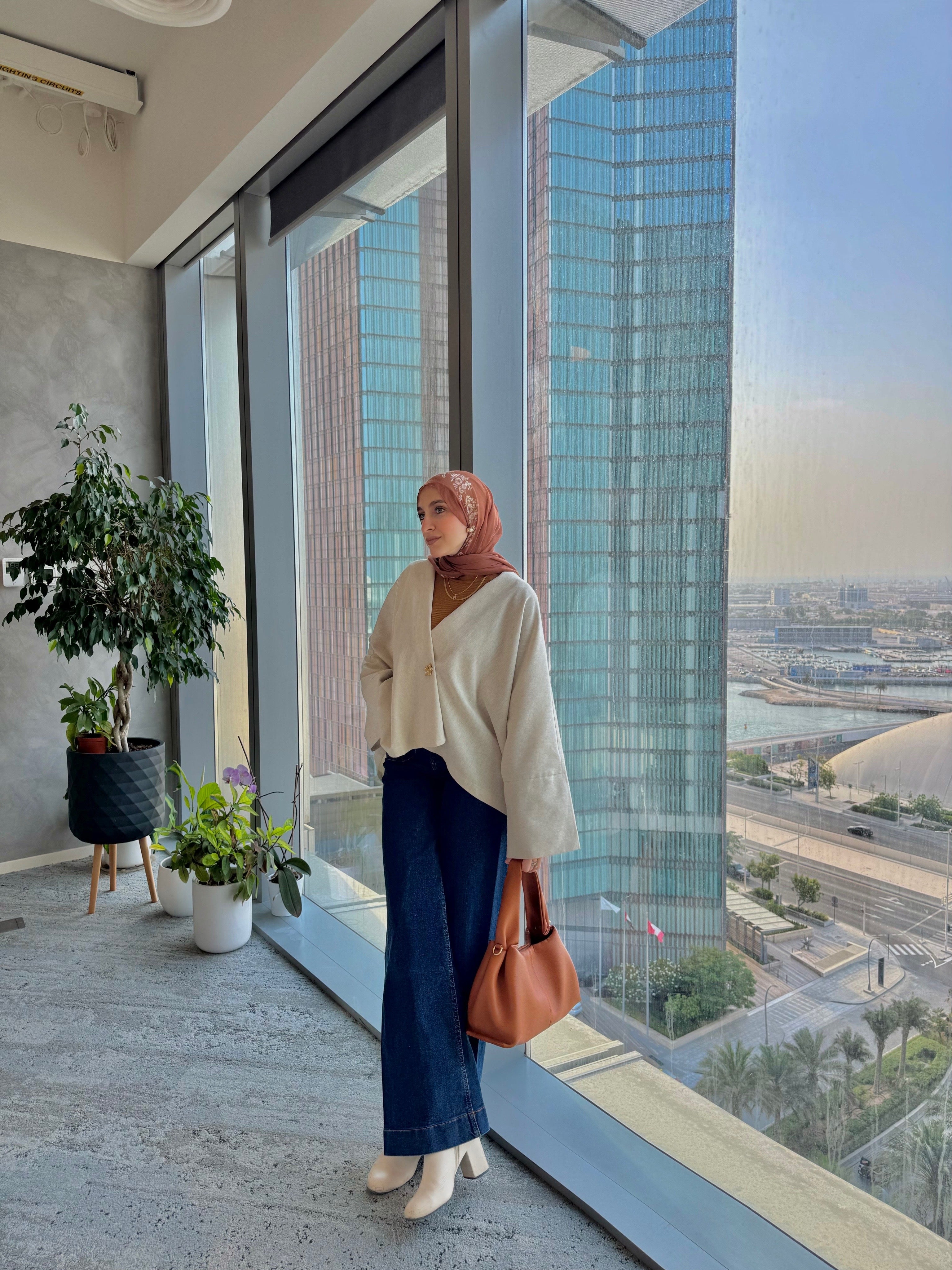 Luna Jacket In Pure-Linen