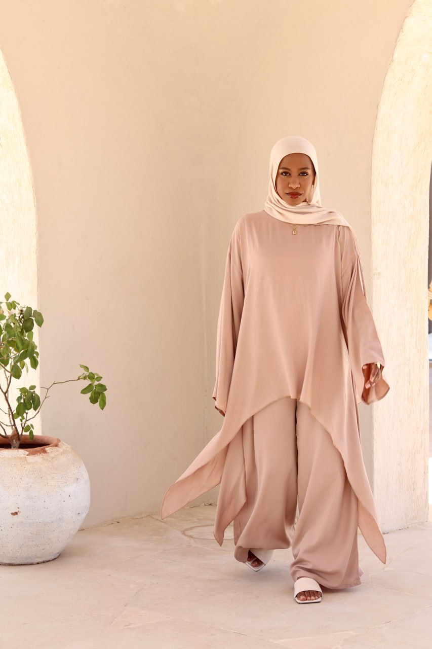 Laiana Set|Blouse|Pants In Cafe