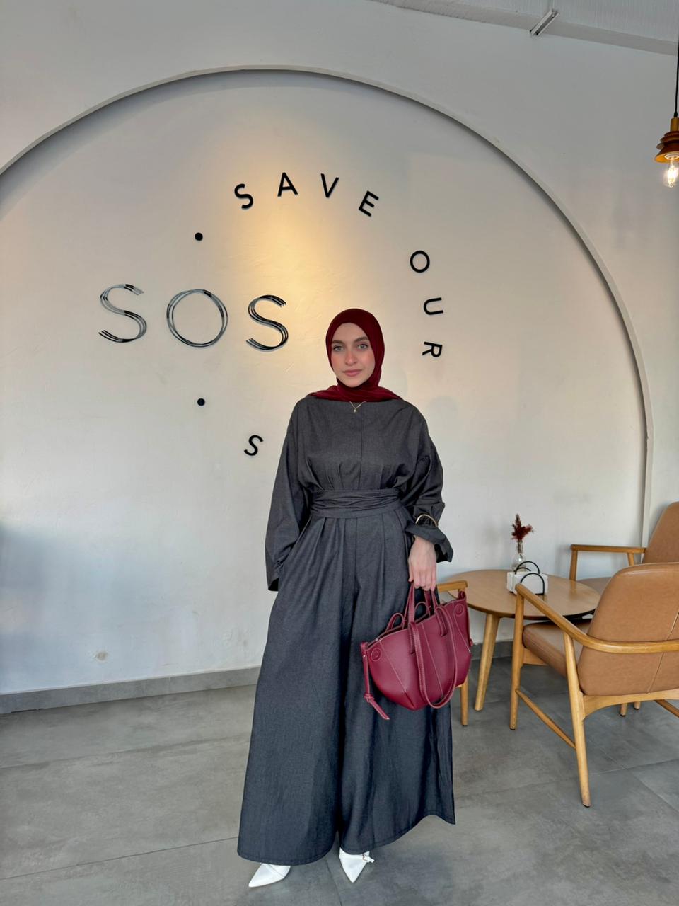 Angilia Jumpsuit (Long-Sleeves) In Jeans