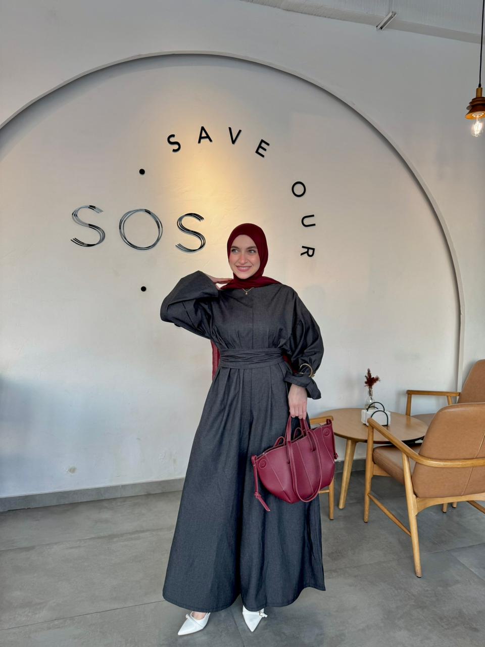 Angilia Jumpsuit (Long-Sleeves) In Jeans