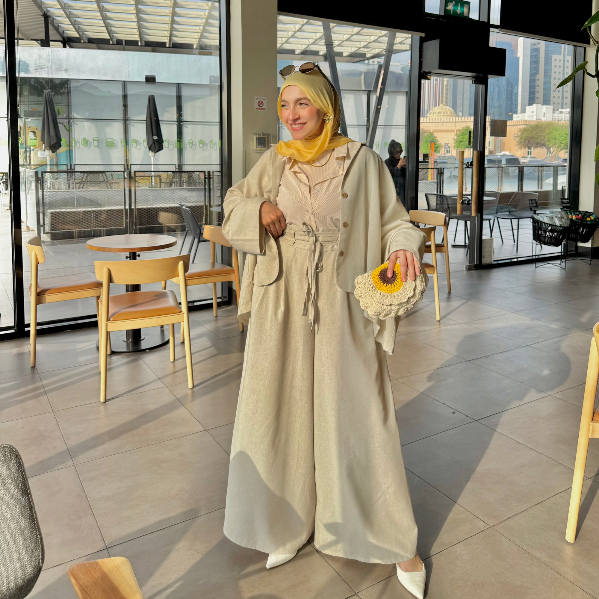 Luna Set (Pants) In Pure-Lenin