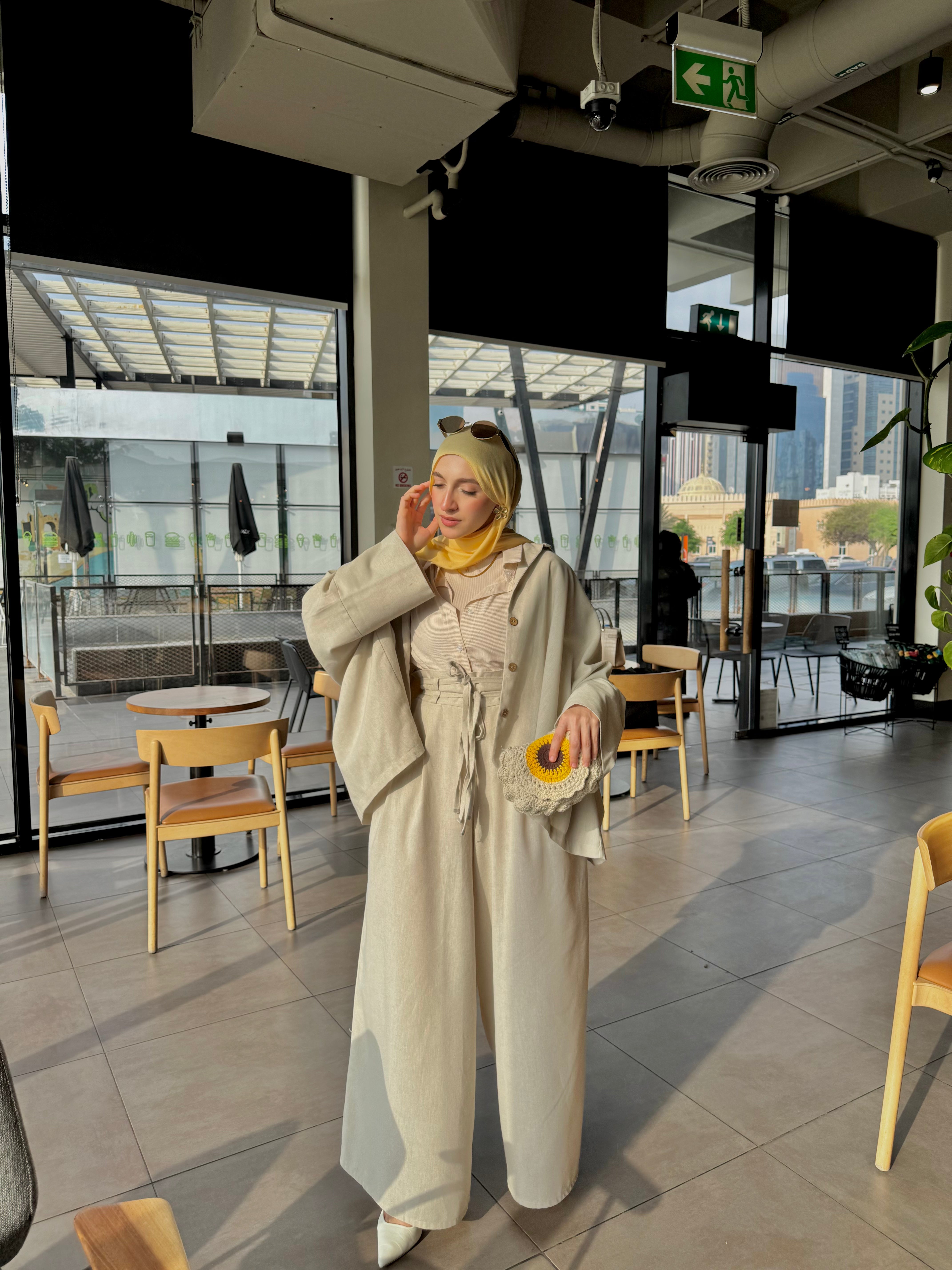 Luna Set (Pants) In Pure-Linen