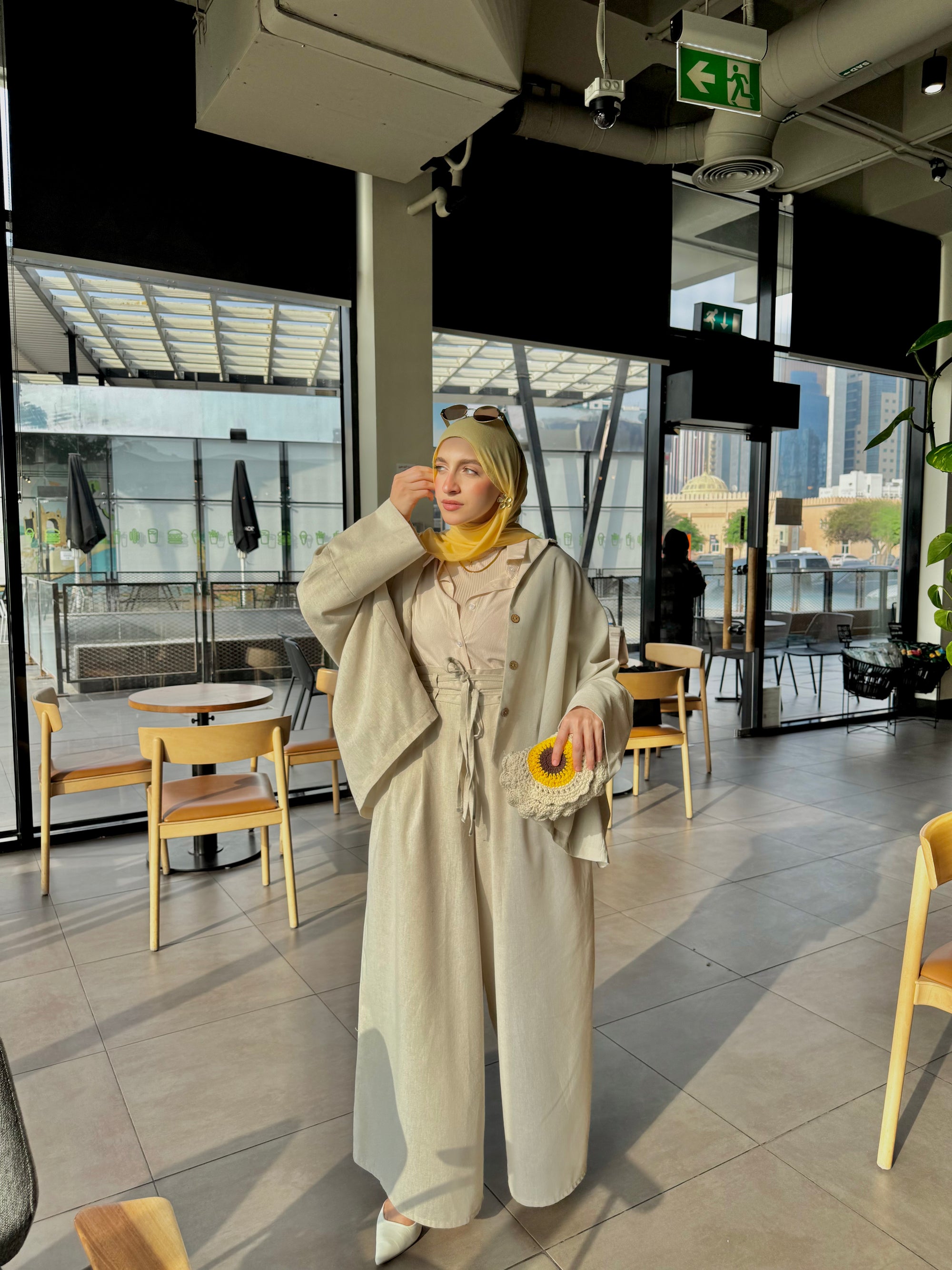 Luna Set (Pants) In Pure-Lenin