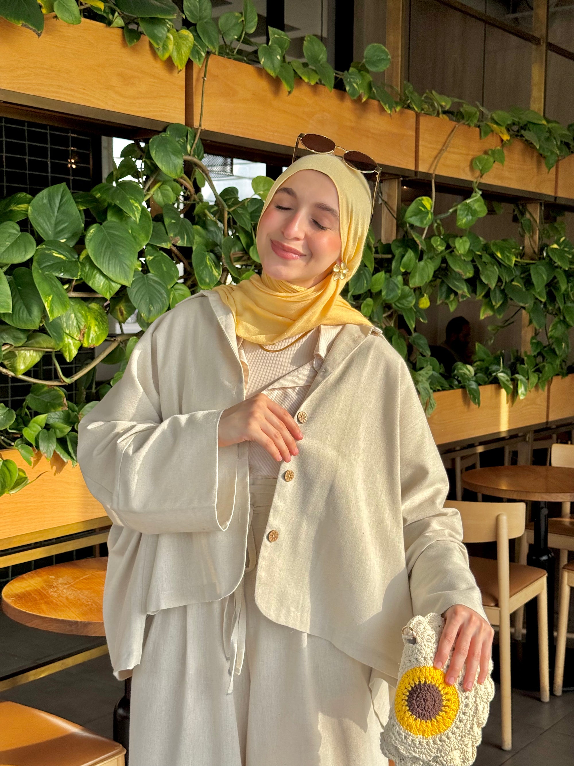 Luna Set (Pants) In Pure-Lenin
