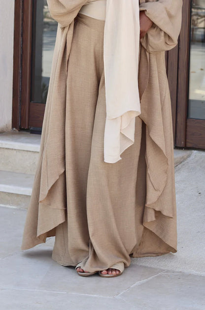 Melissa Set|Cardigan|Pants In Dark-Beige