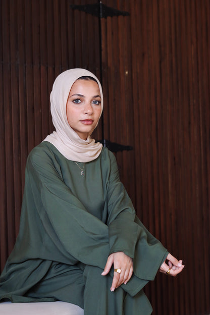 Liliana Set|Blouse|Pants In Olive-Green