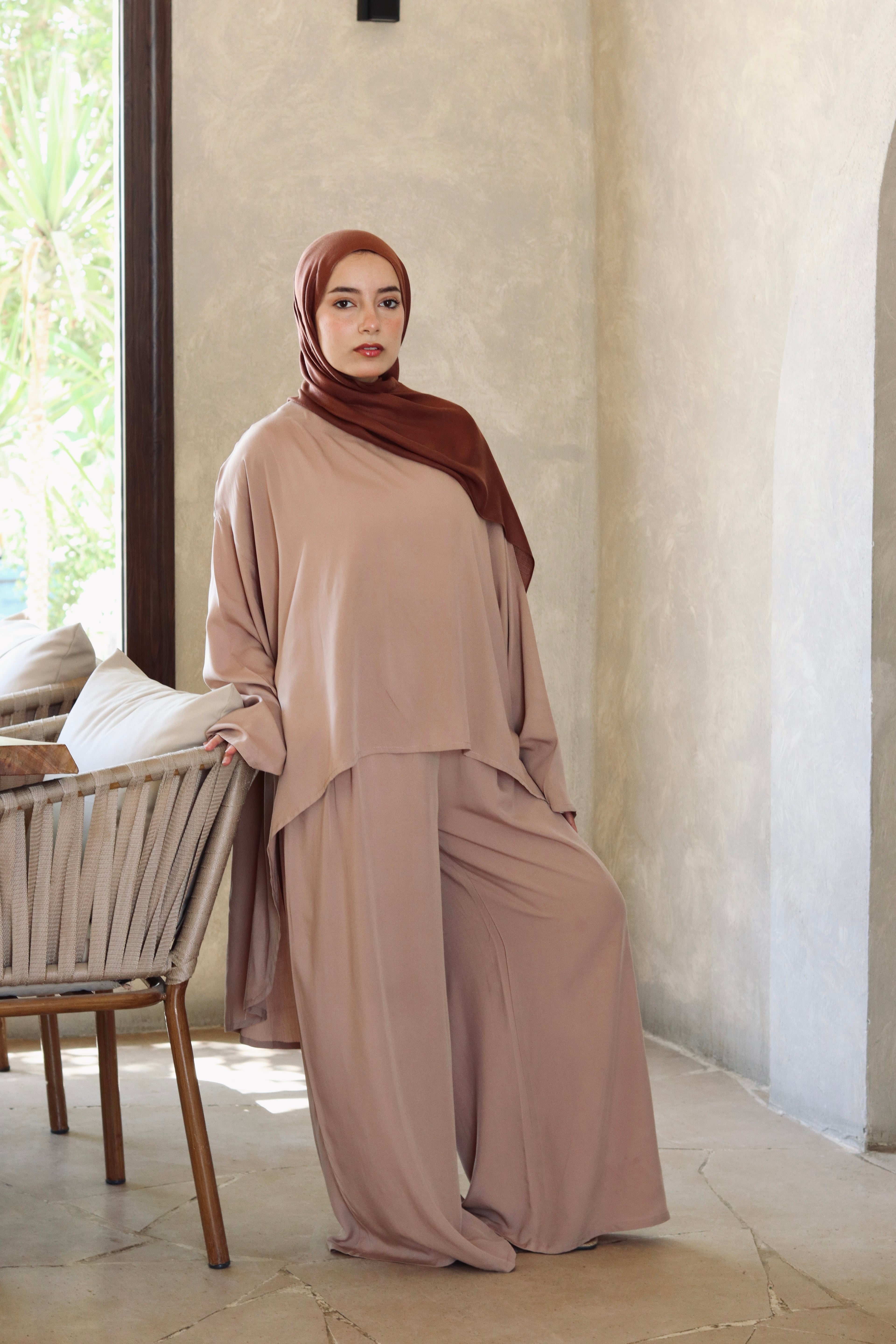 Liliana Set|Blouse|Pants In Cafe