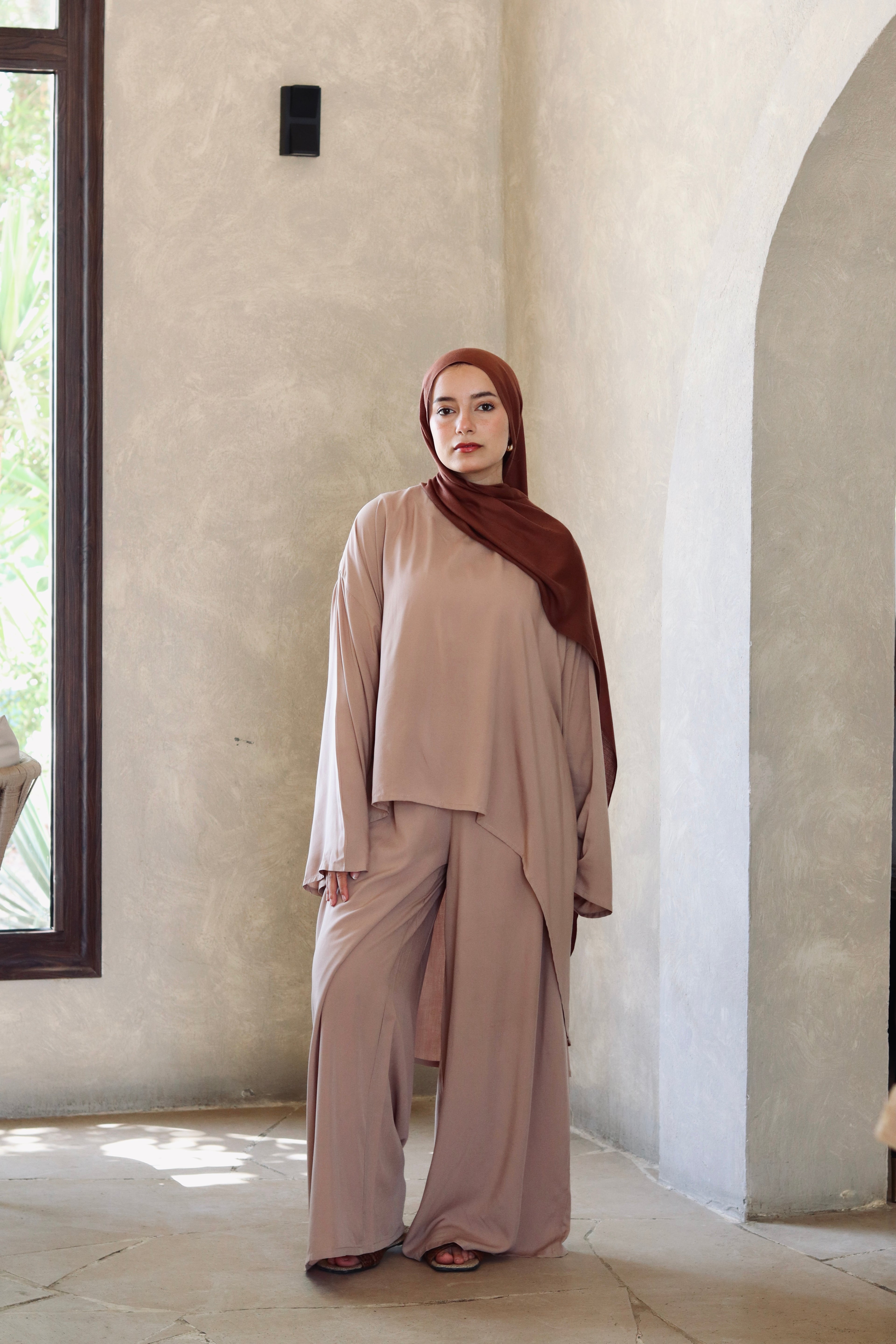 Liliana Set|Blouse|Pants In Cafe
