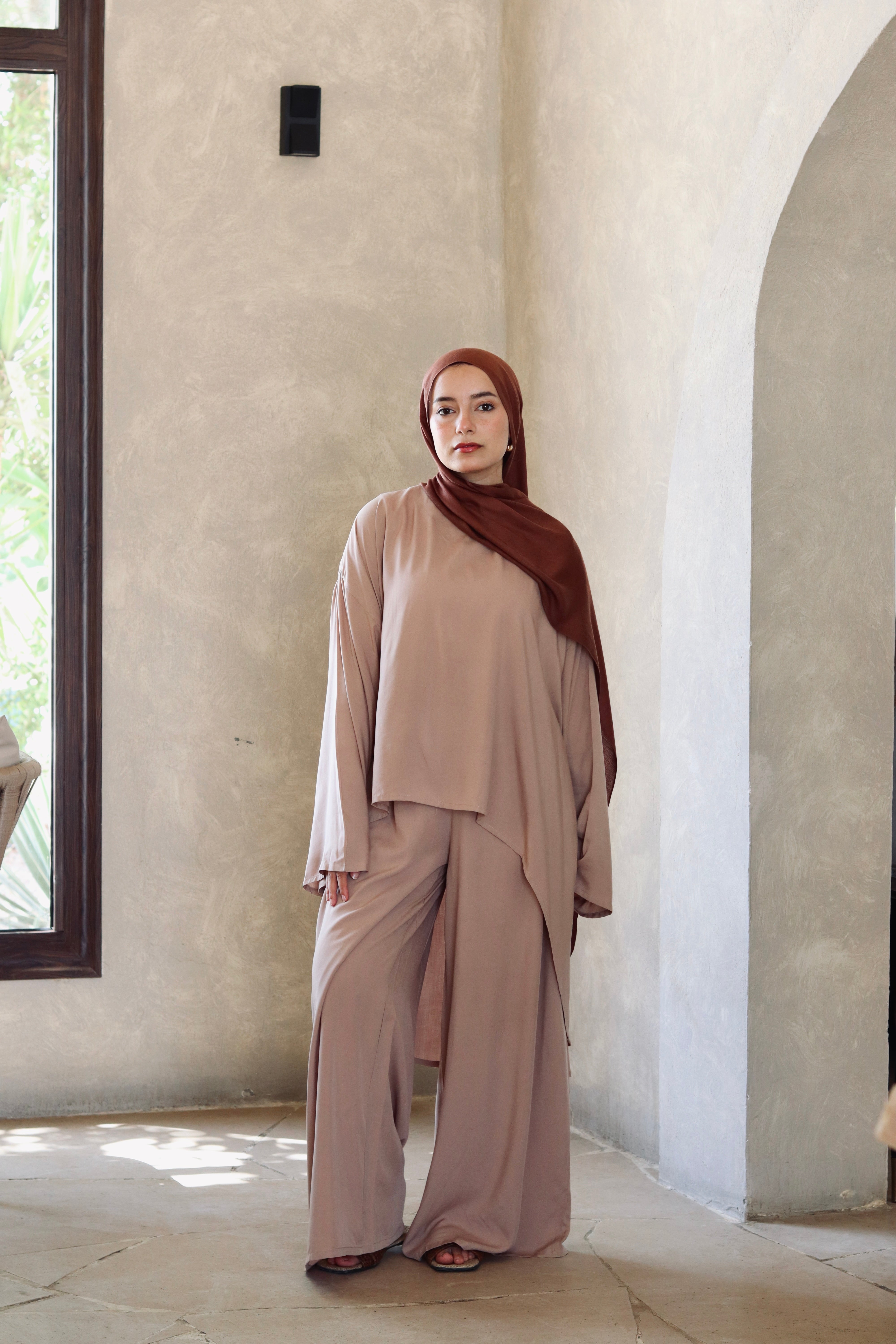 Liliana Set|Blouse|Pants In Cafe