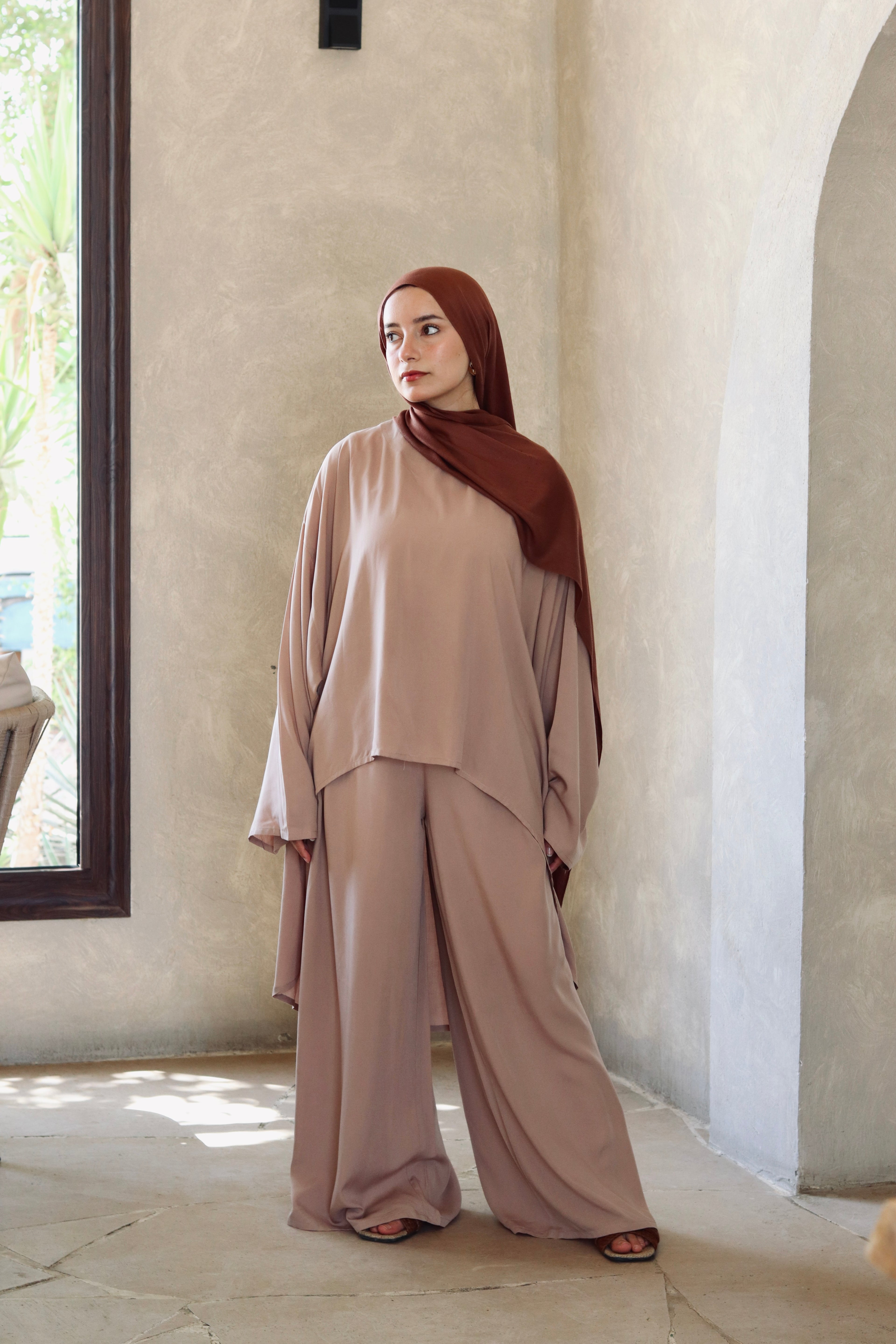 Liliana Set|Blouse|Pants In Cafe