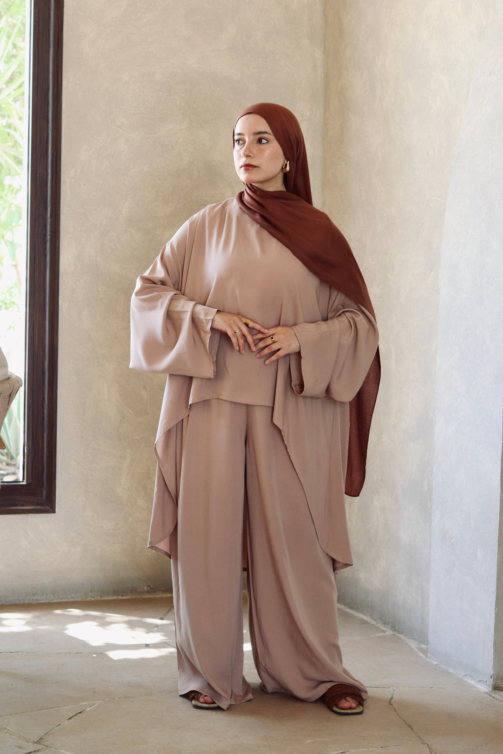 Liliana Set|Blouse|Pants In Cafe