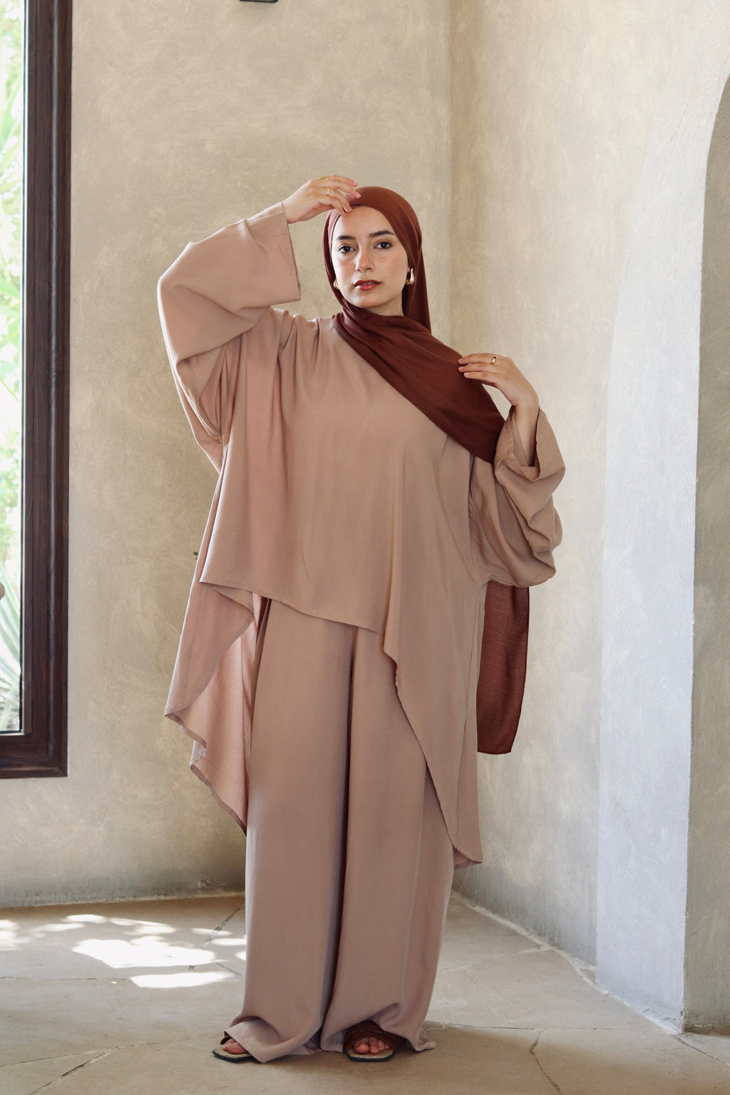 Liliana Set|Blouse|Pants In Cafe