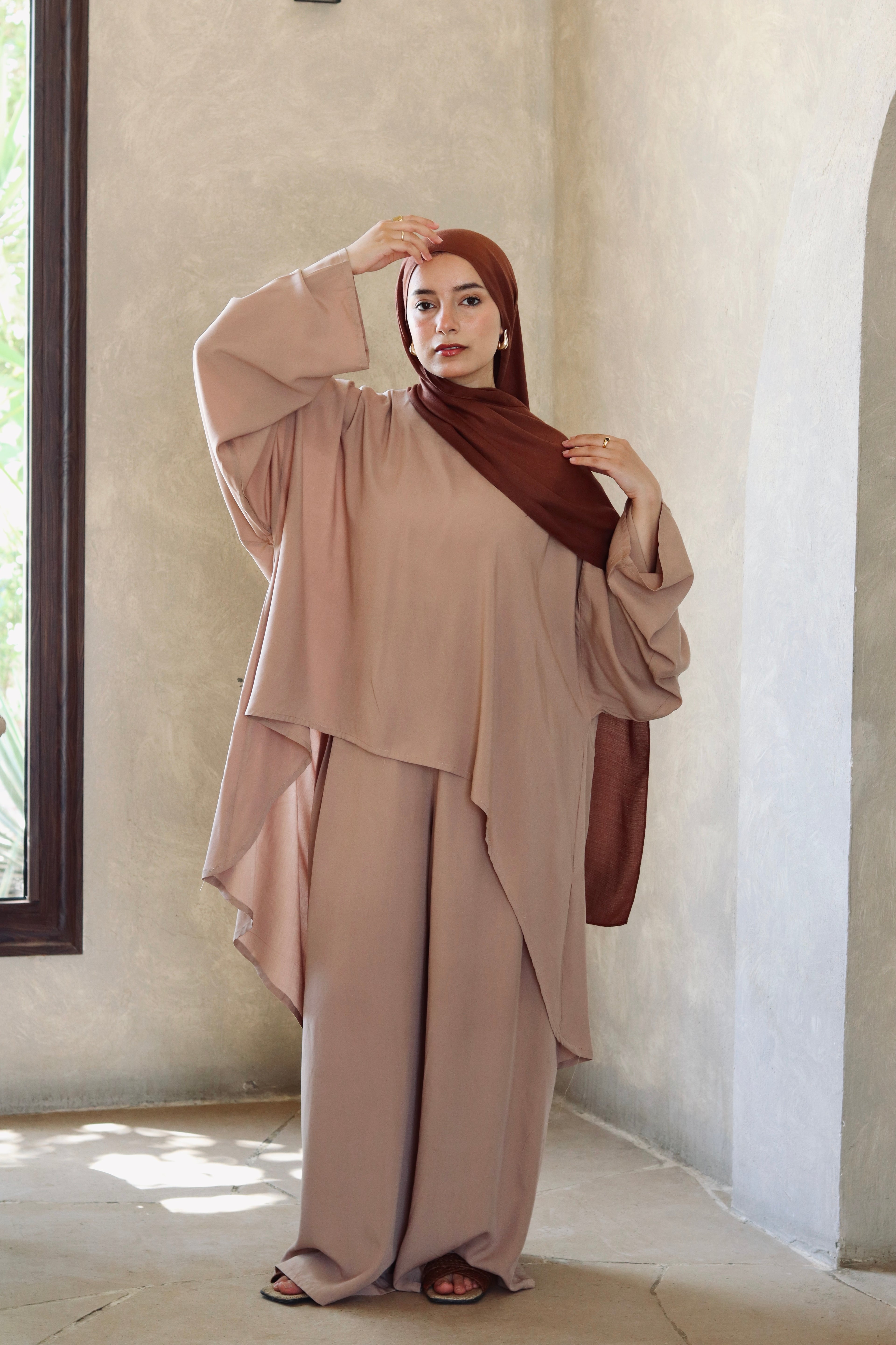 Liliana Set|Blouse|Pants In Cafe