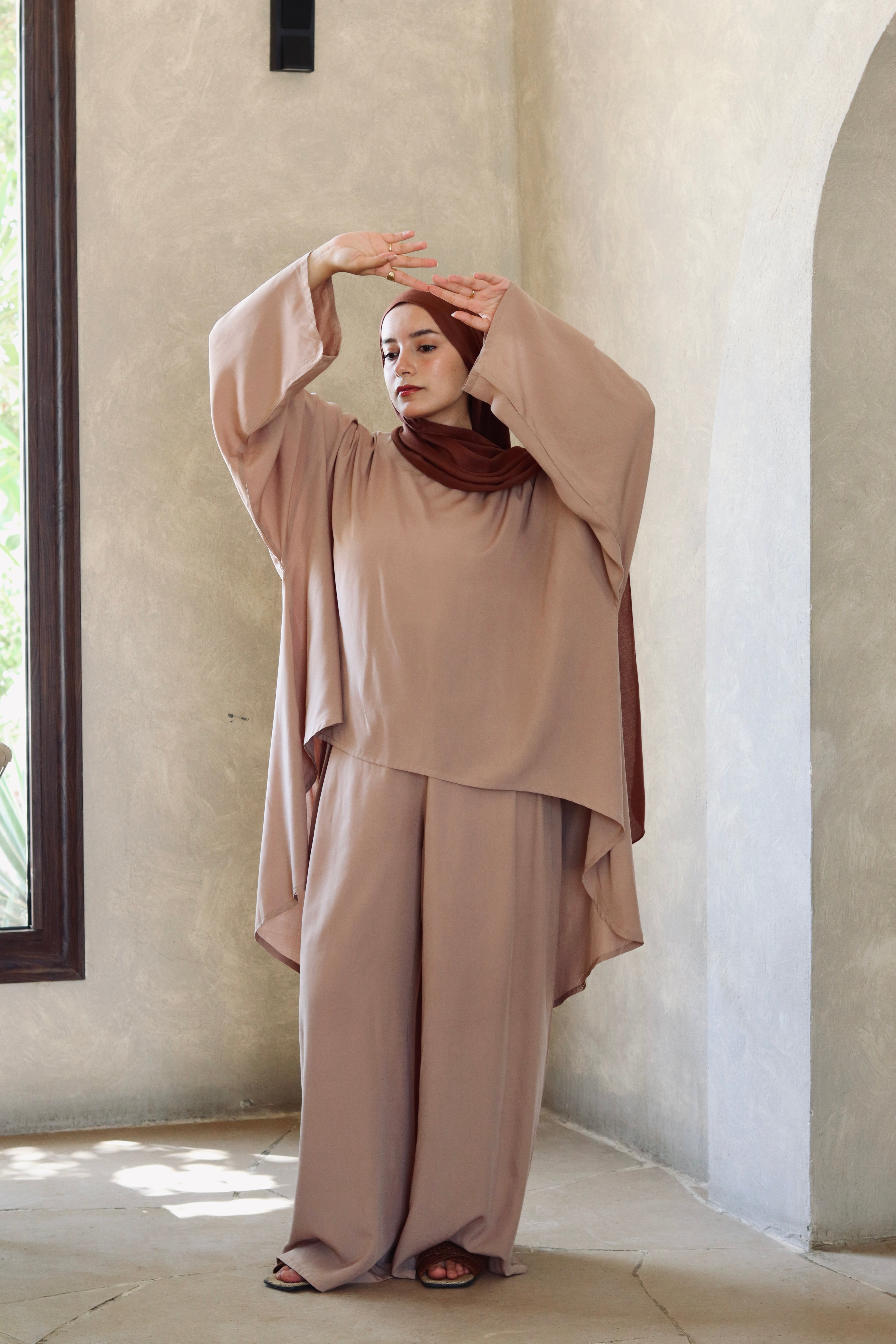 Liliana Set|Blouse|Pants In Cafe