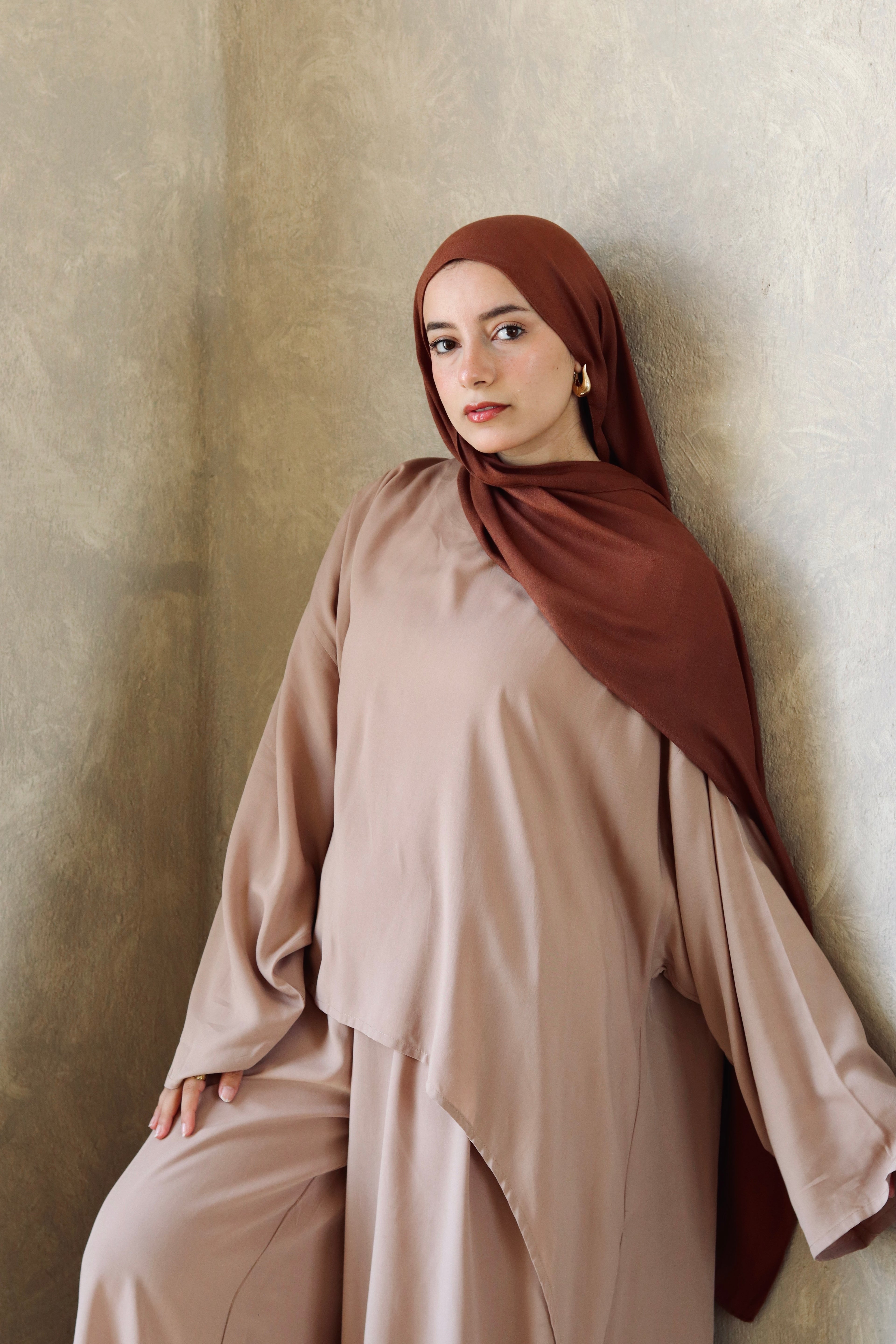 Liliana Set|Blouse|Pants In Cafe