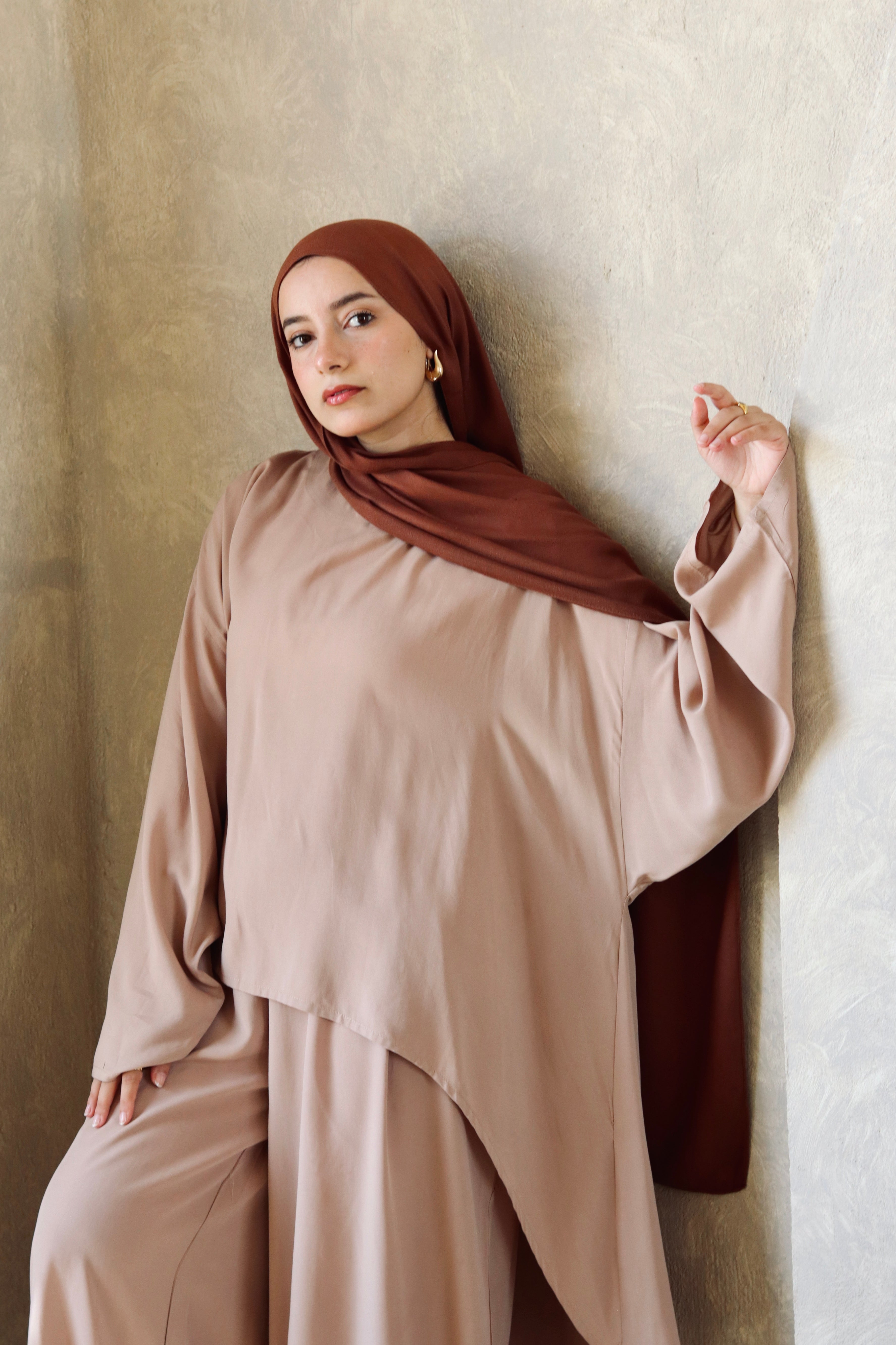 Liliana Set|Blouse|Pants In Cafe