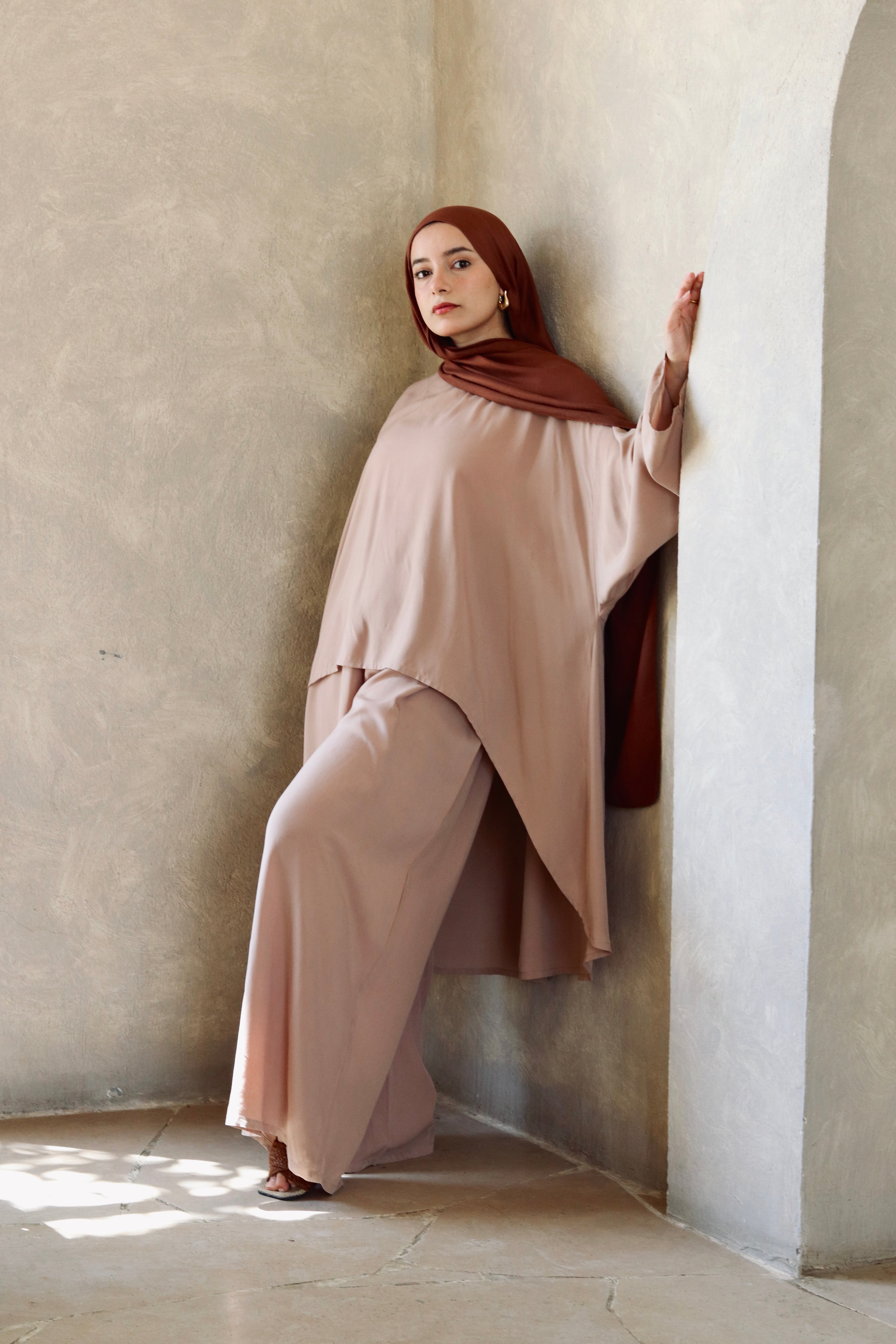 Liliana Set|Blouse|Pants In Cafe