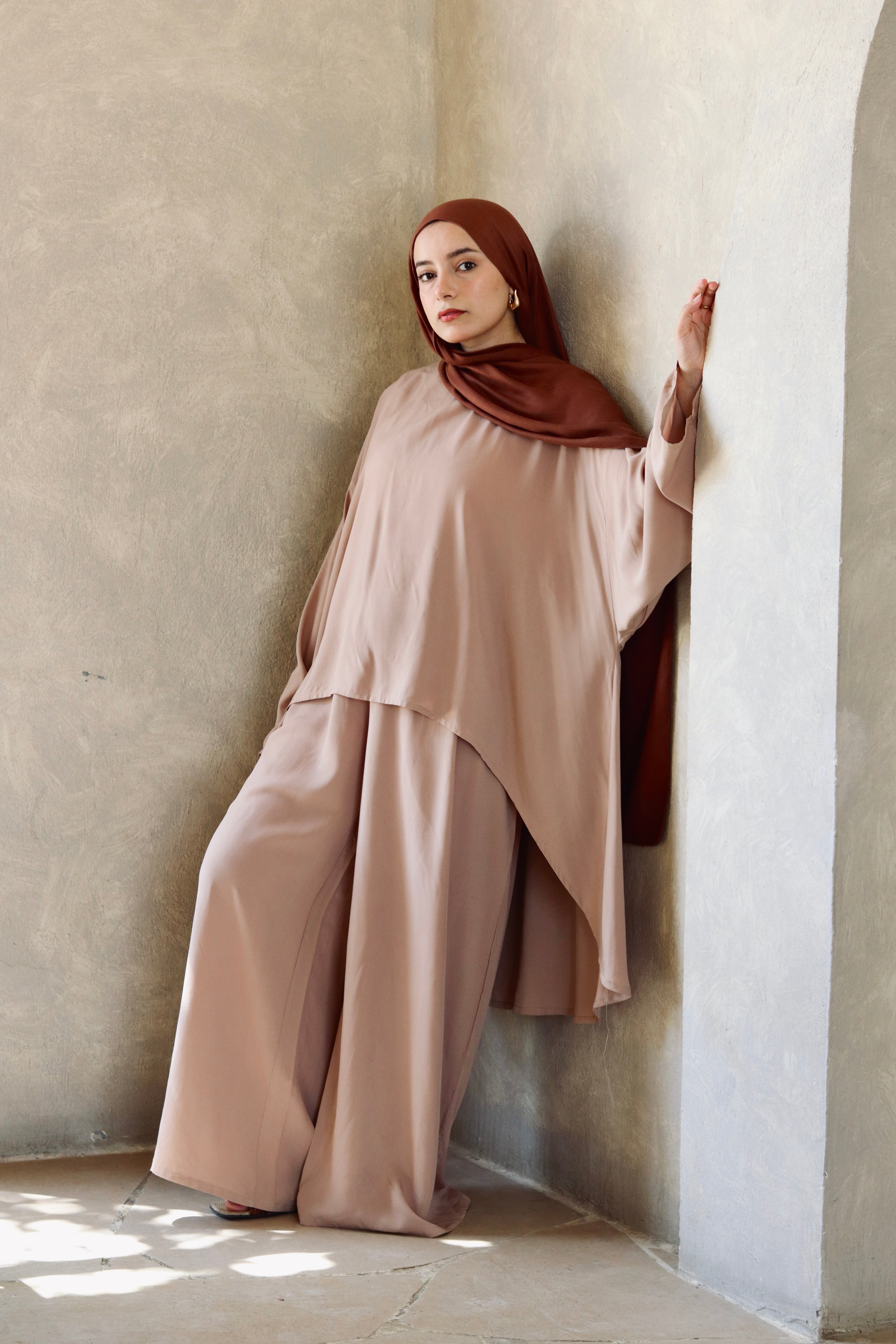 Liliana Set|Blouse|Pants In Cafe