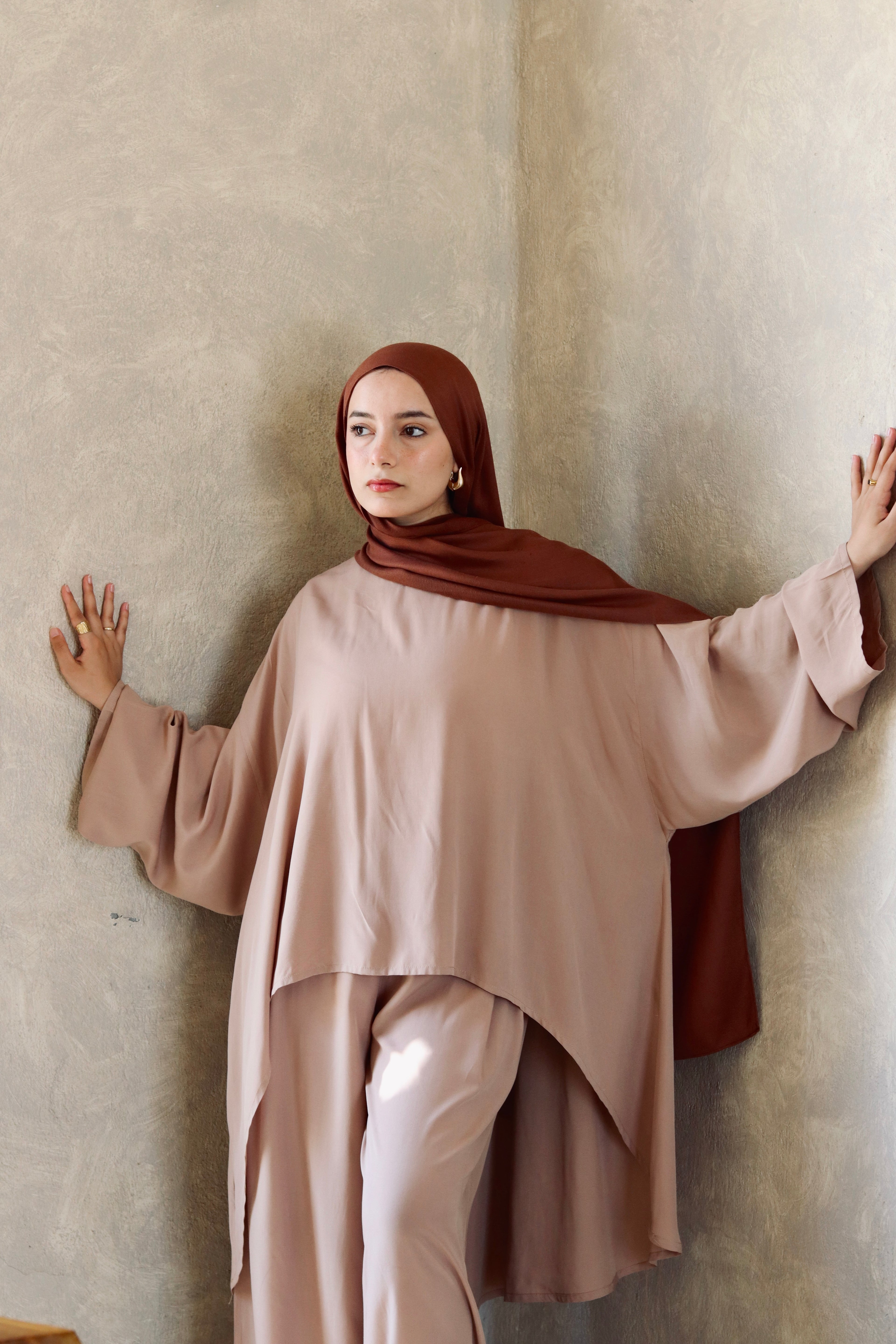 Liliana Set|Blouse|Pants In Cafe