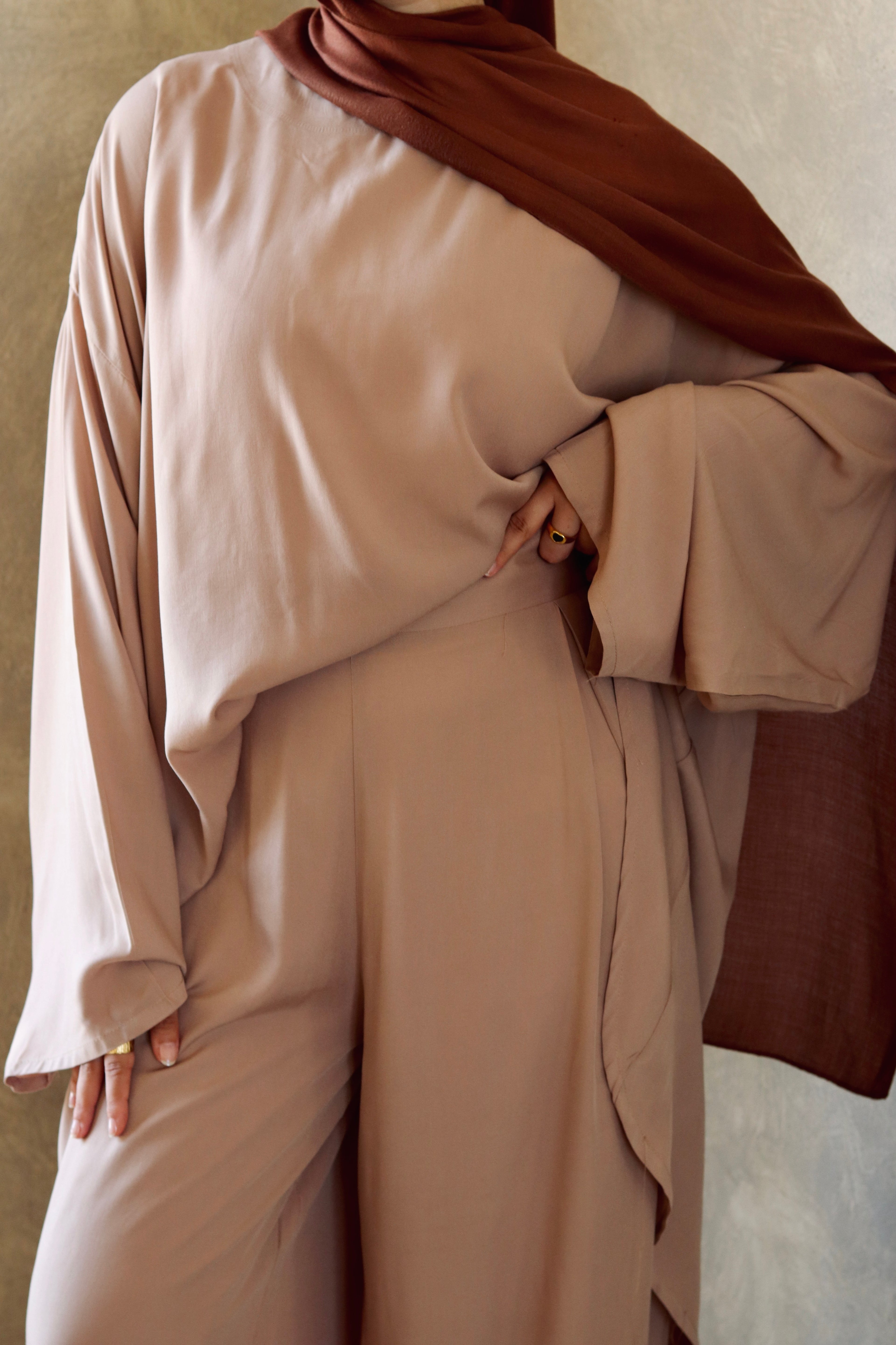 Liliana Set|Blouse|Pants In Cafe