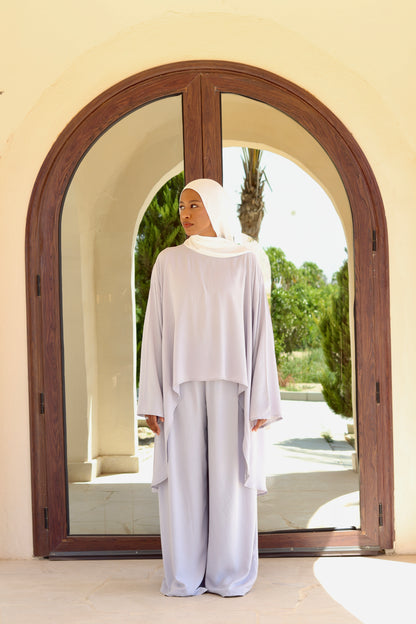 Liliana Set|Blouse|Pants In Light-Grey