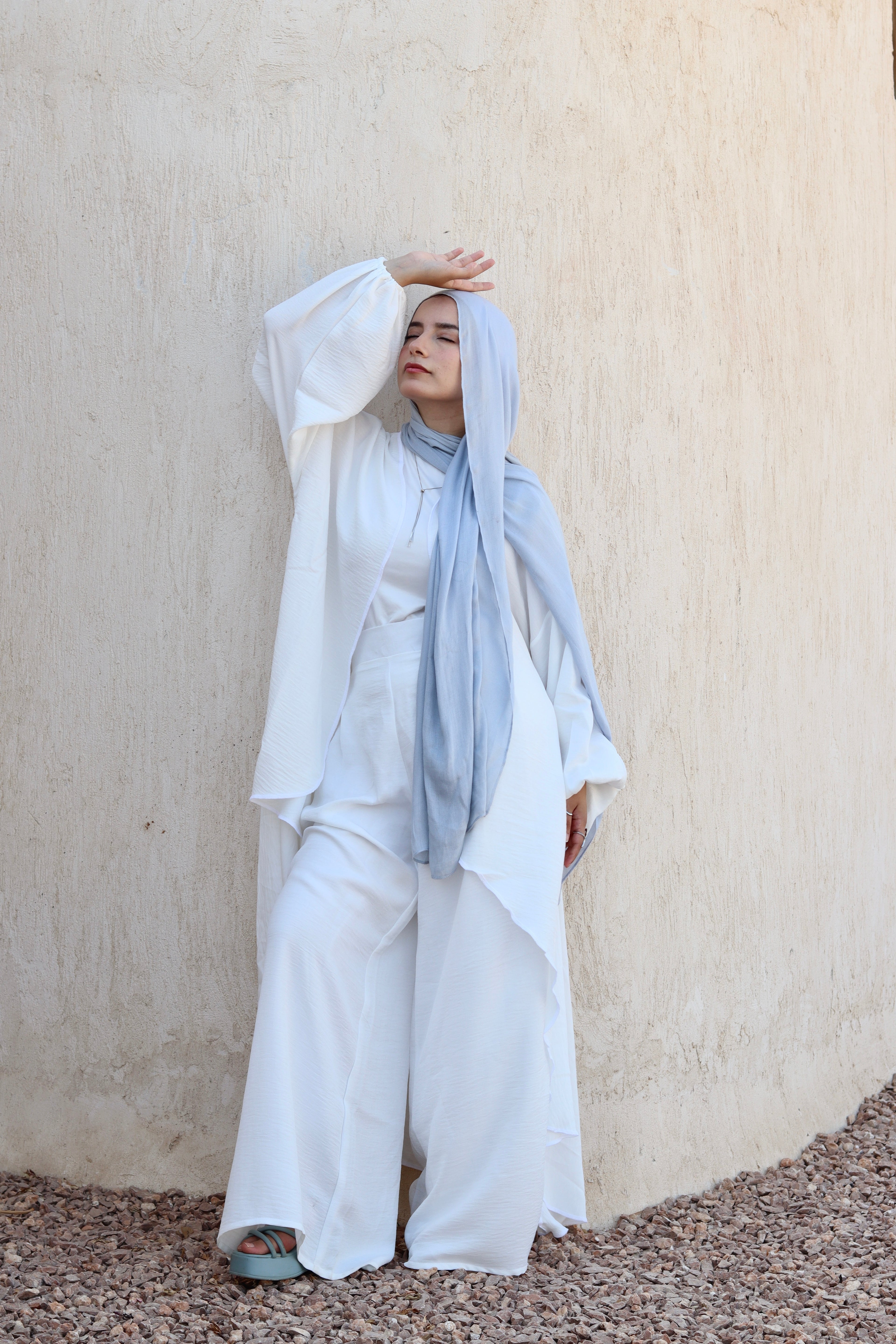 Melissa Set|Cardigan|Pants In White