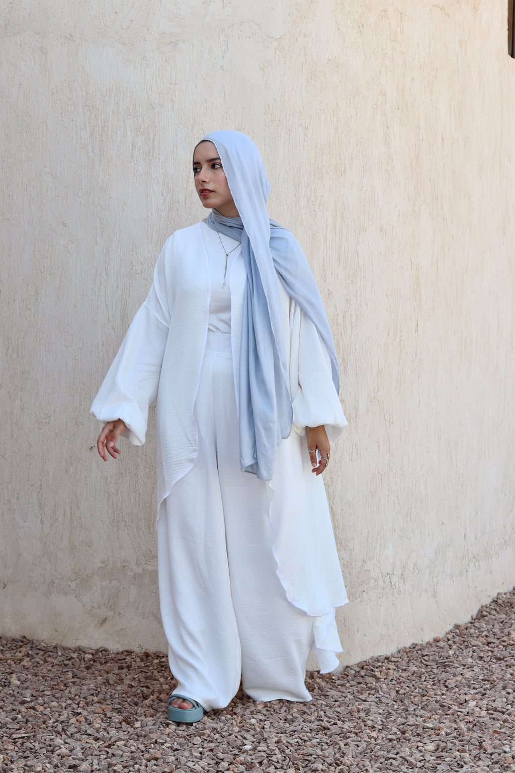 Melissa Set|Cardigan|Pants In White