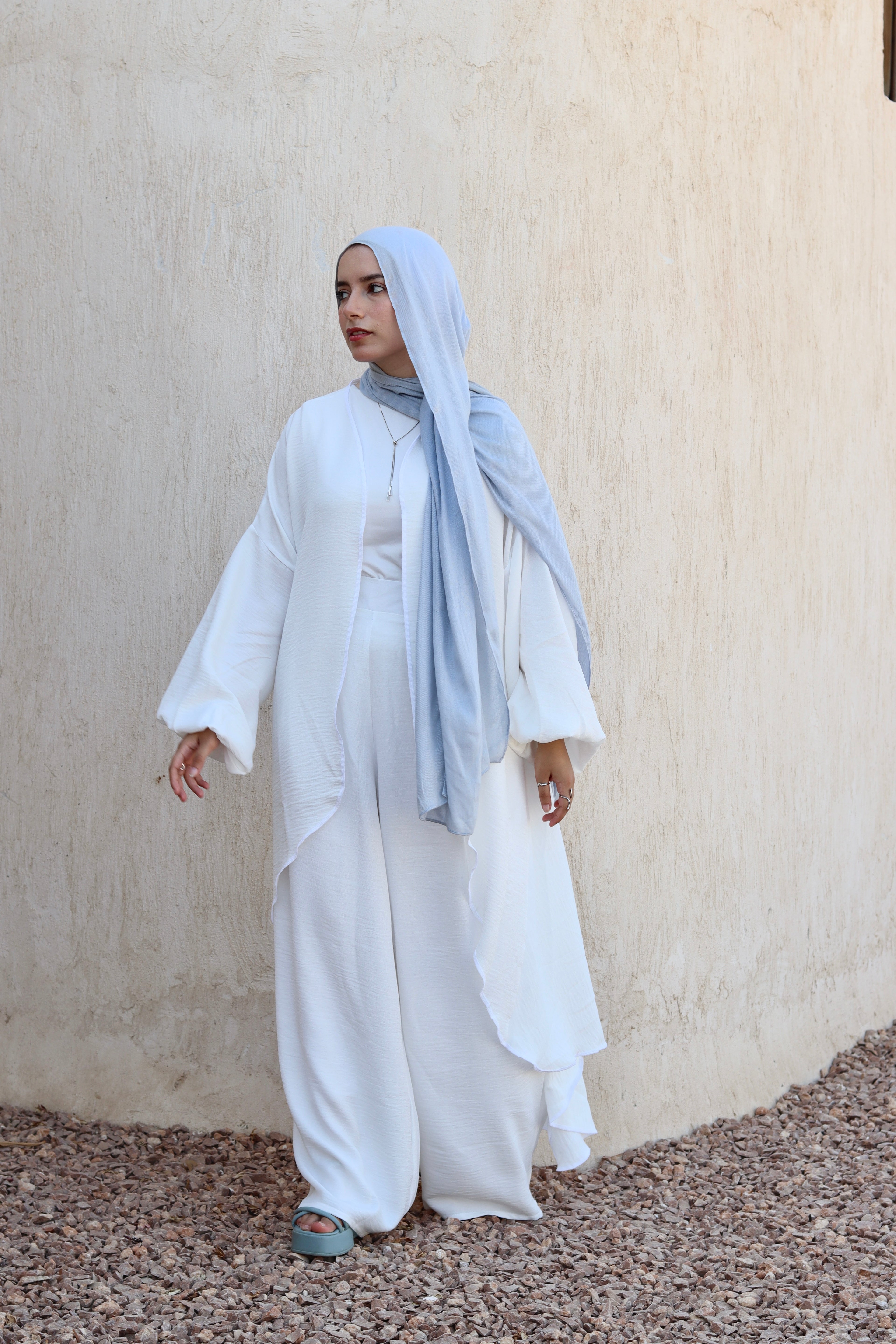 Melissa Set|Cardigan|Pants In White