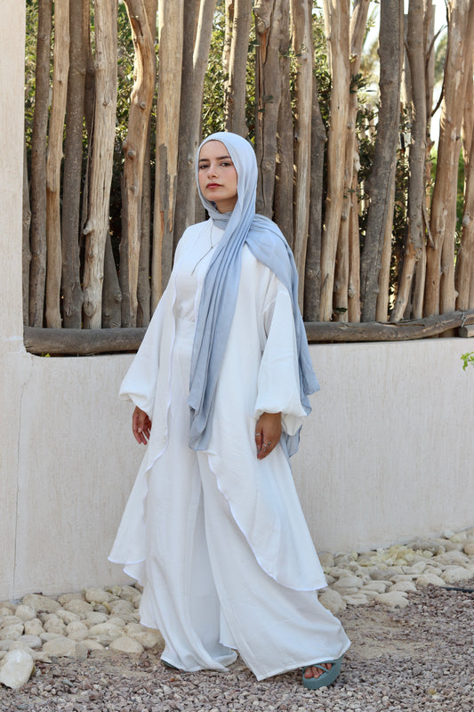 Melissa Set|CardigaPants In White