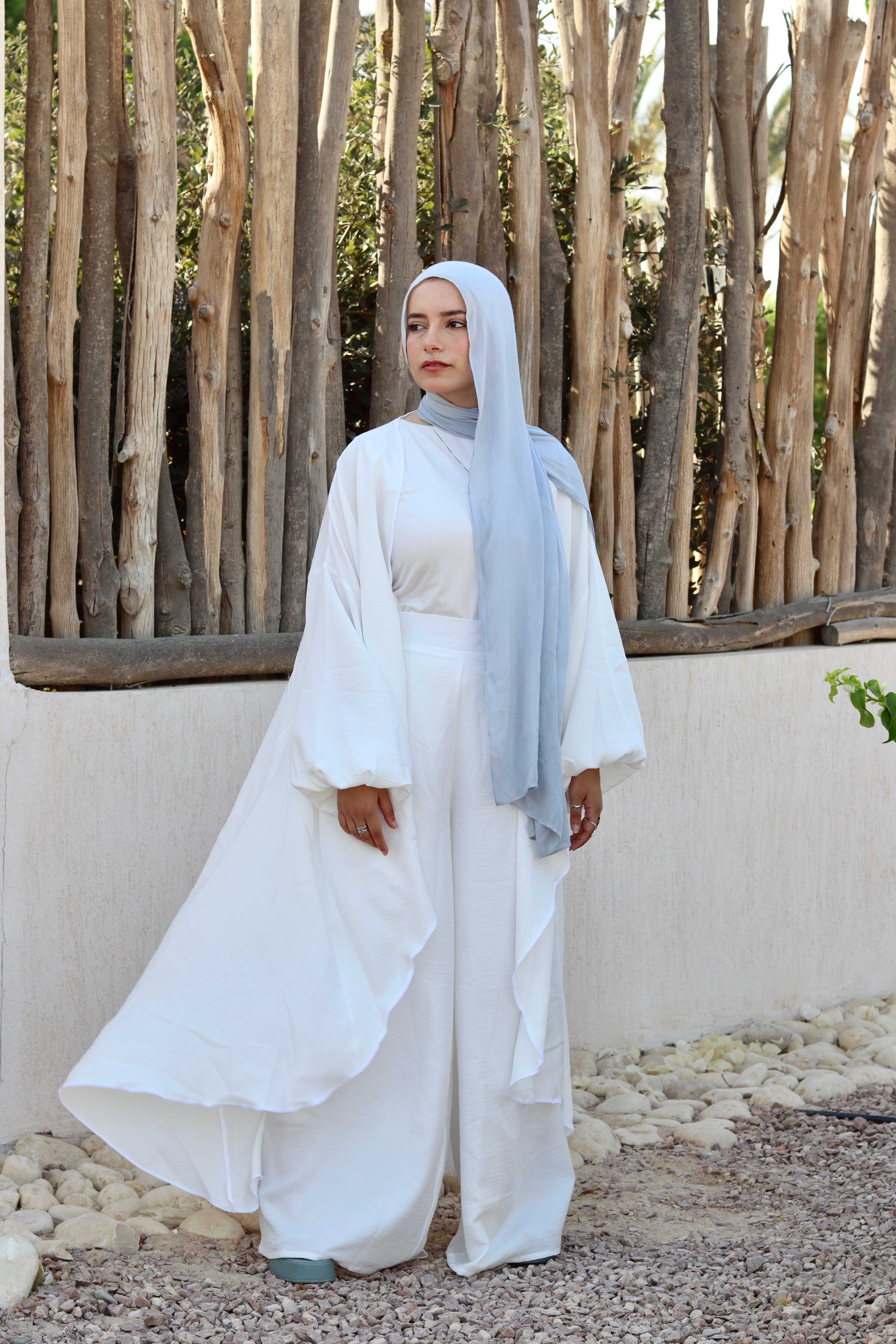 Melissa Set|Cardigan|Pants In White