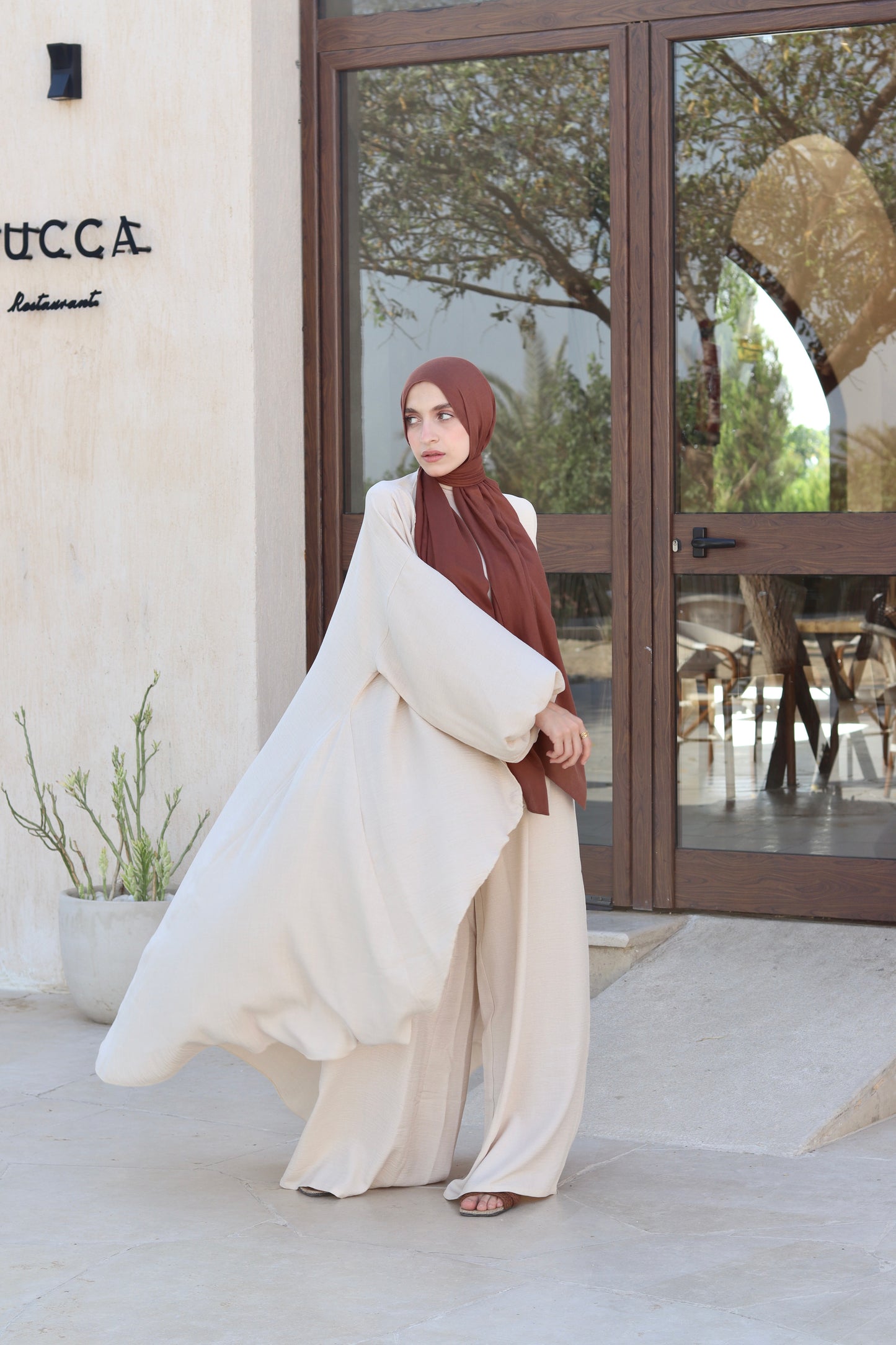 Melissa Set|Cardigan|Pants In Light-Beige
