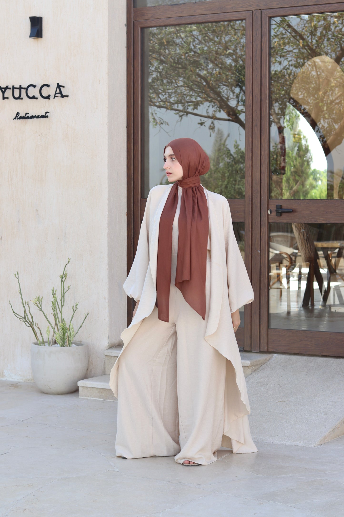 Melissa Set|Cardigan|Pants In Light-Beige