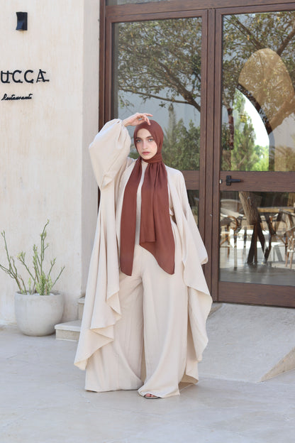 Melissa Set|Cardigan|Pants In Light-Beige