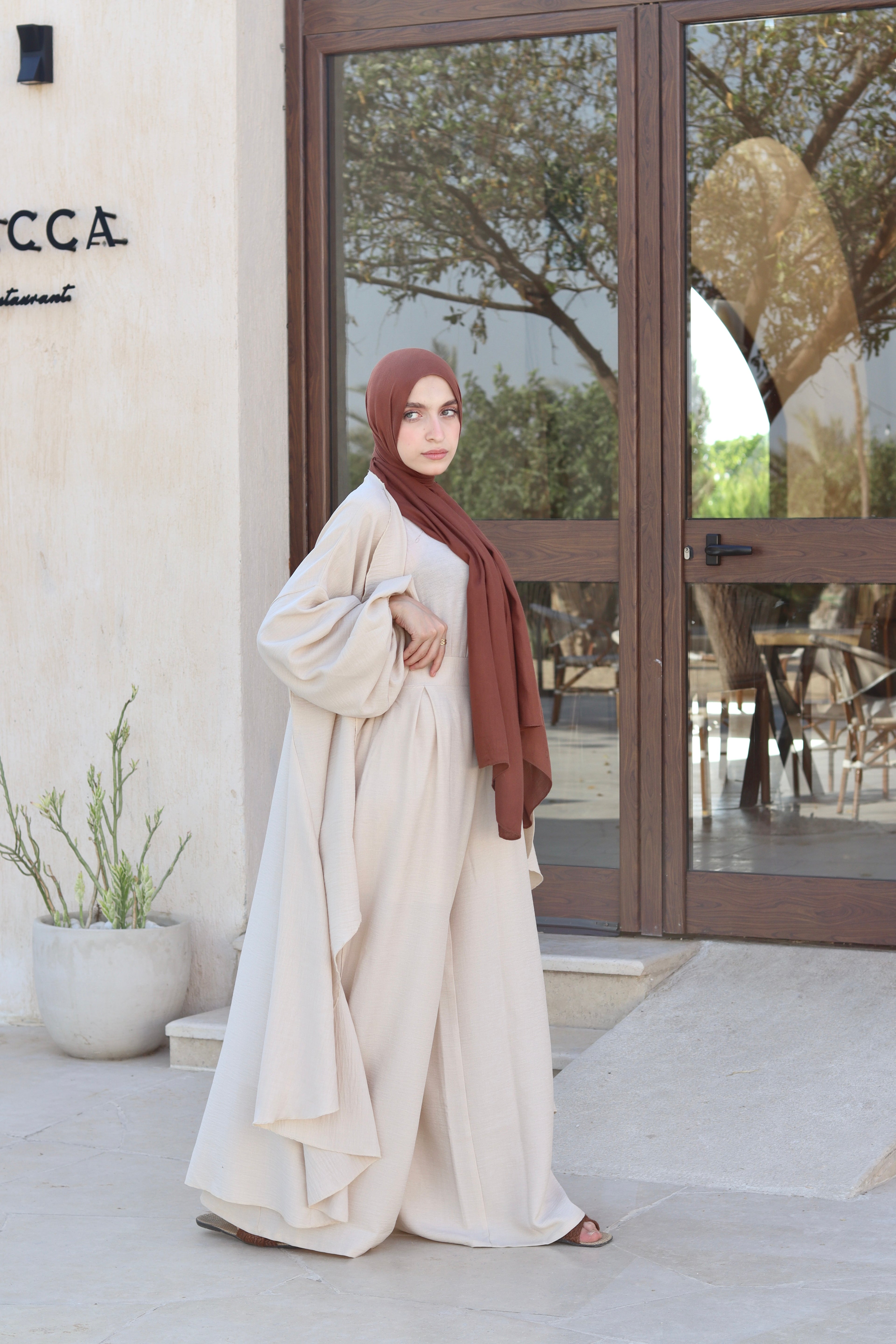 Melissa Set|Cardigan|Pants In Light-Beige