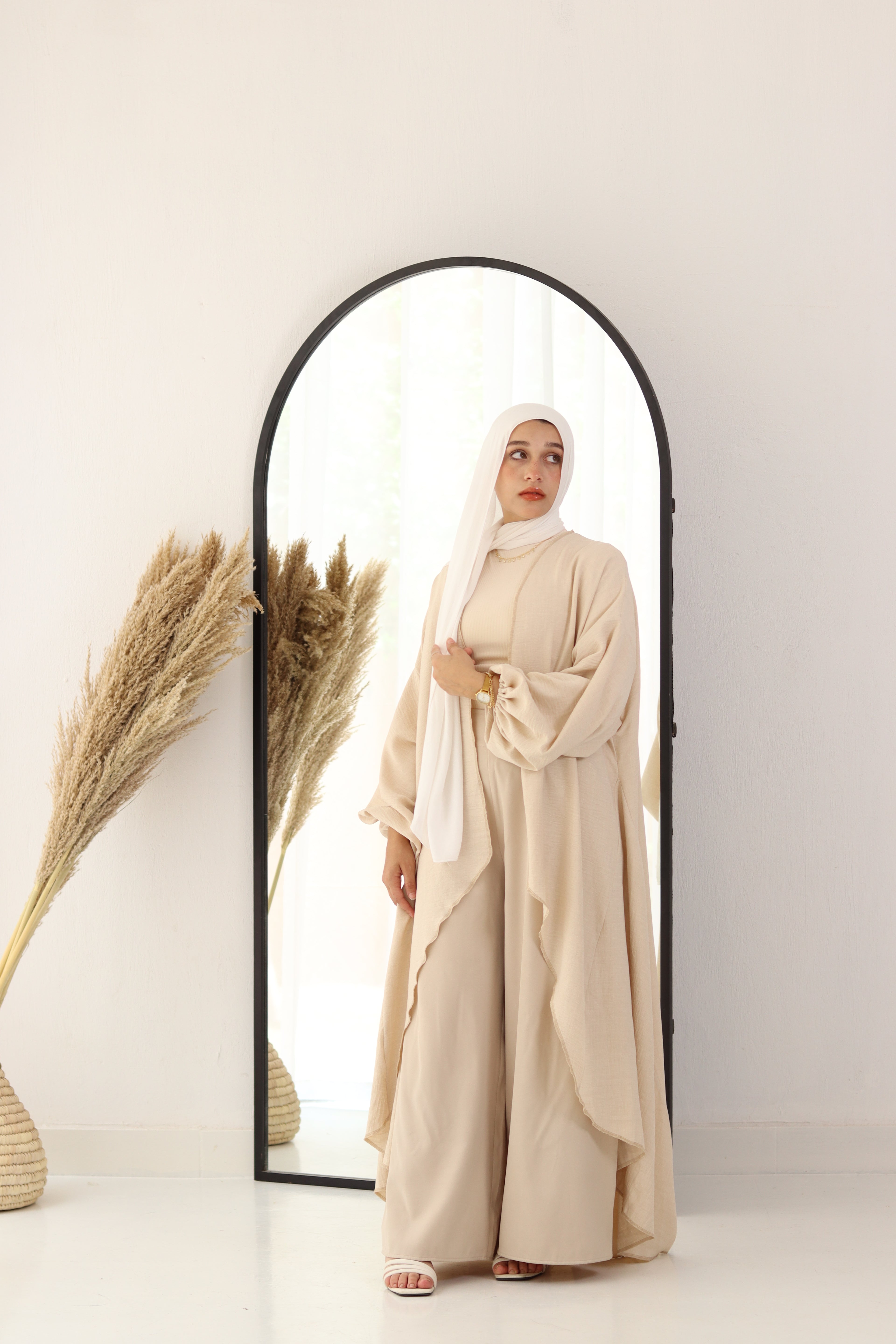 Melissa Set|Cardigan|Pants In Light-Beige