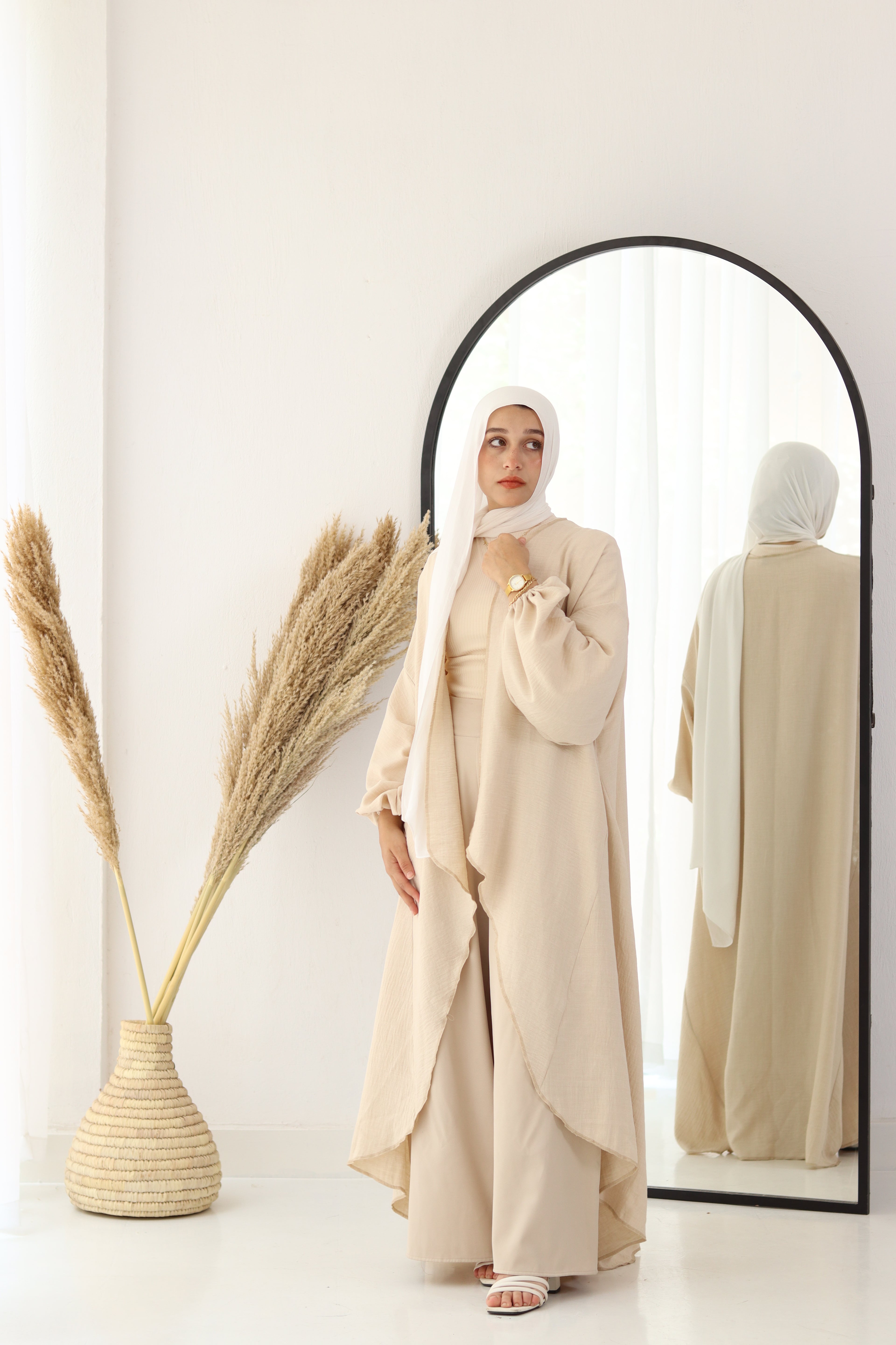 Melissa Set|Cardigan|Pants In Light-Beige