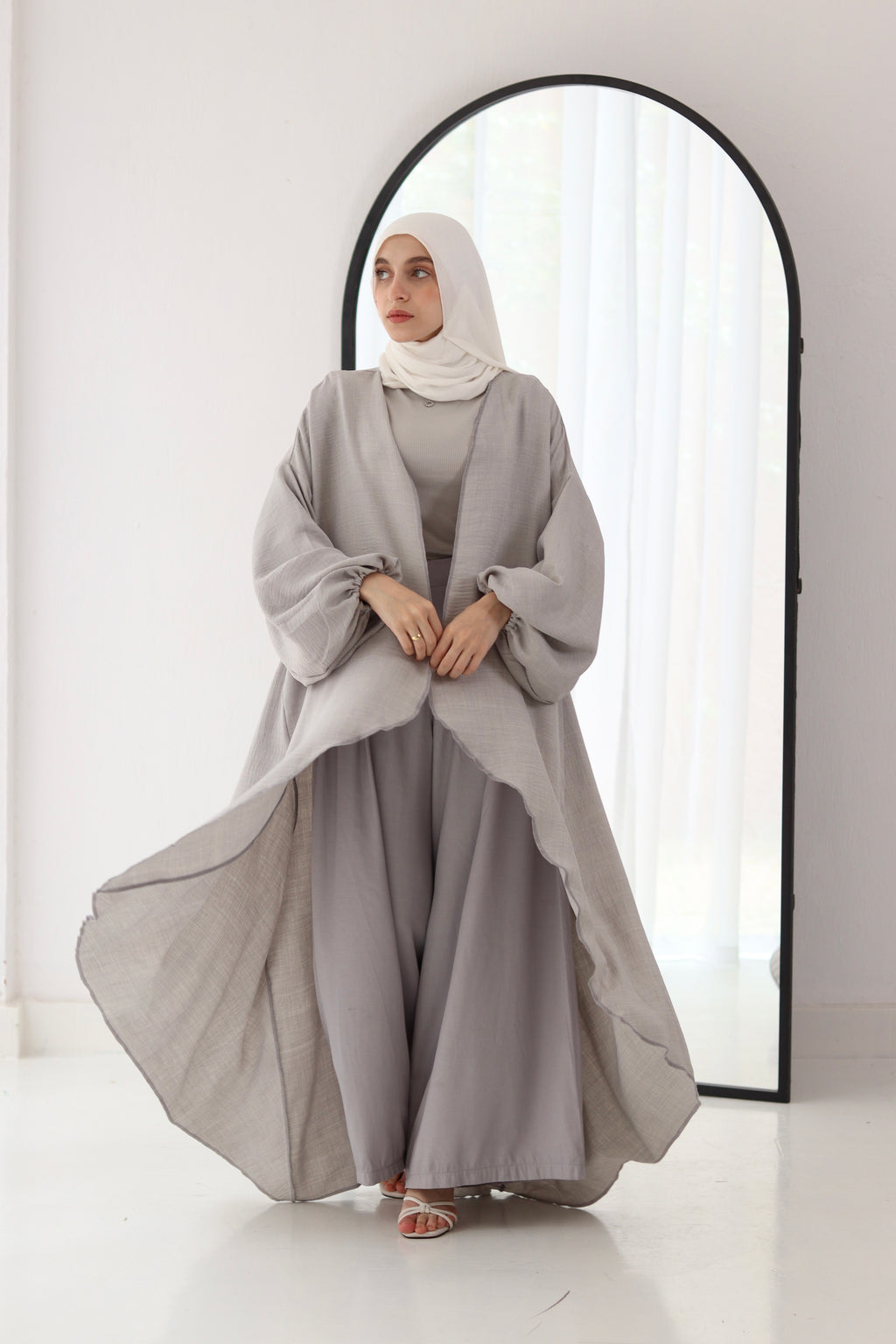 Melissa Set|Cardigan|Pants In Grey