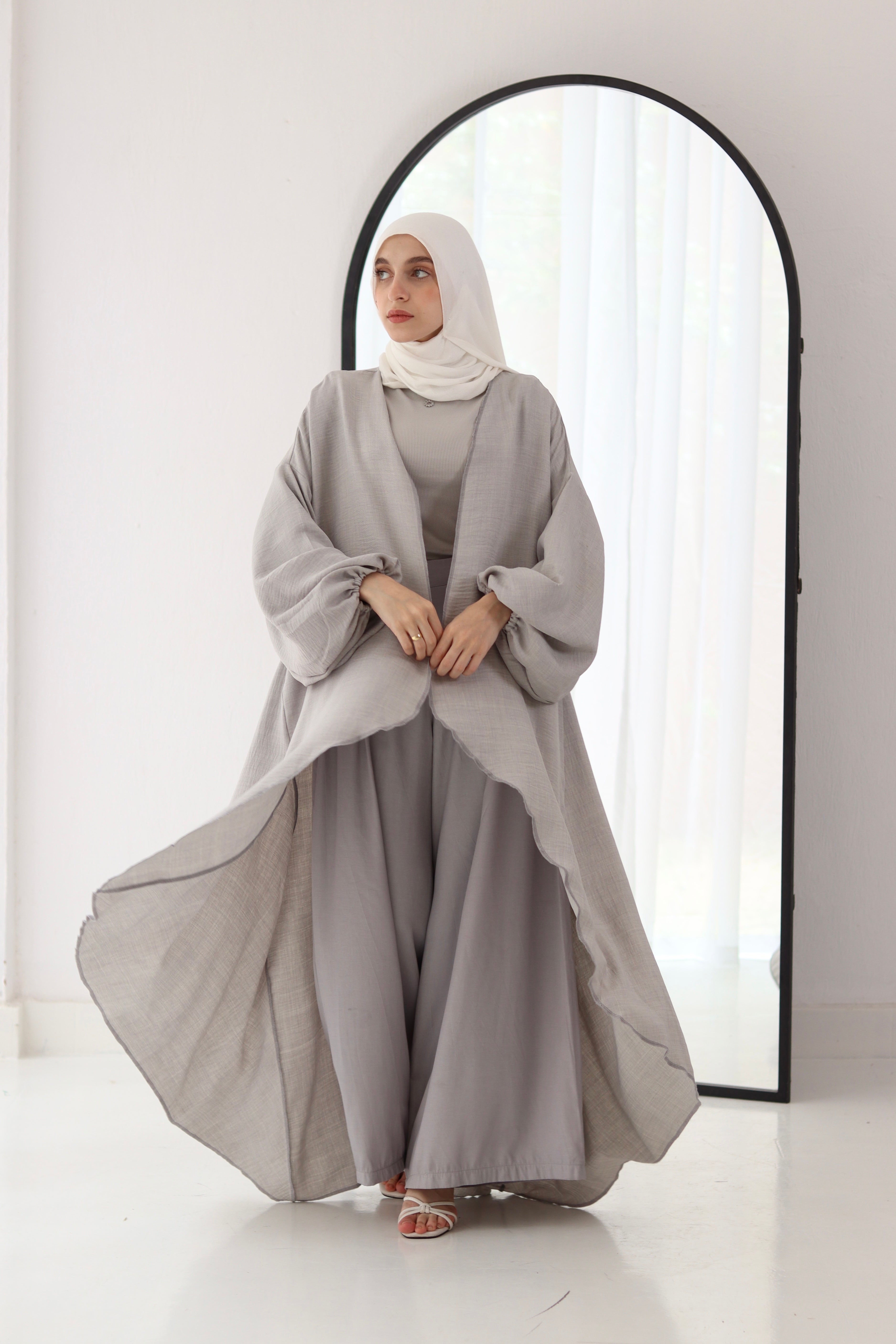 Melissa Set|Cardigan|Pants In Grey
