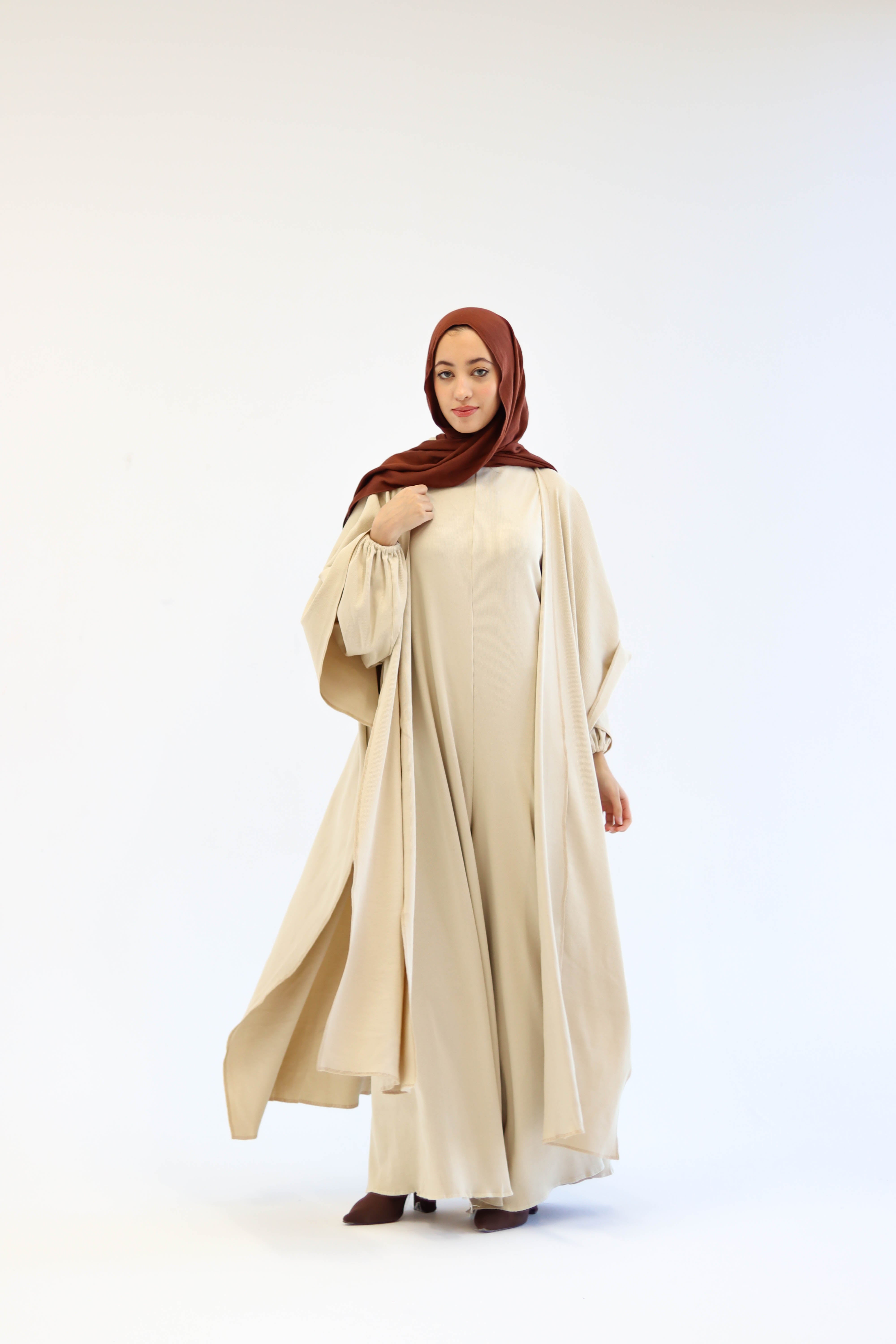 Asiia Set|Cape|Jumpsuit In Beige