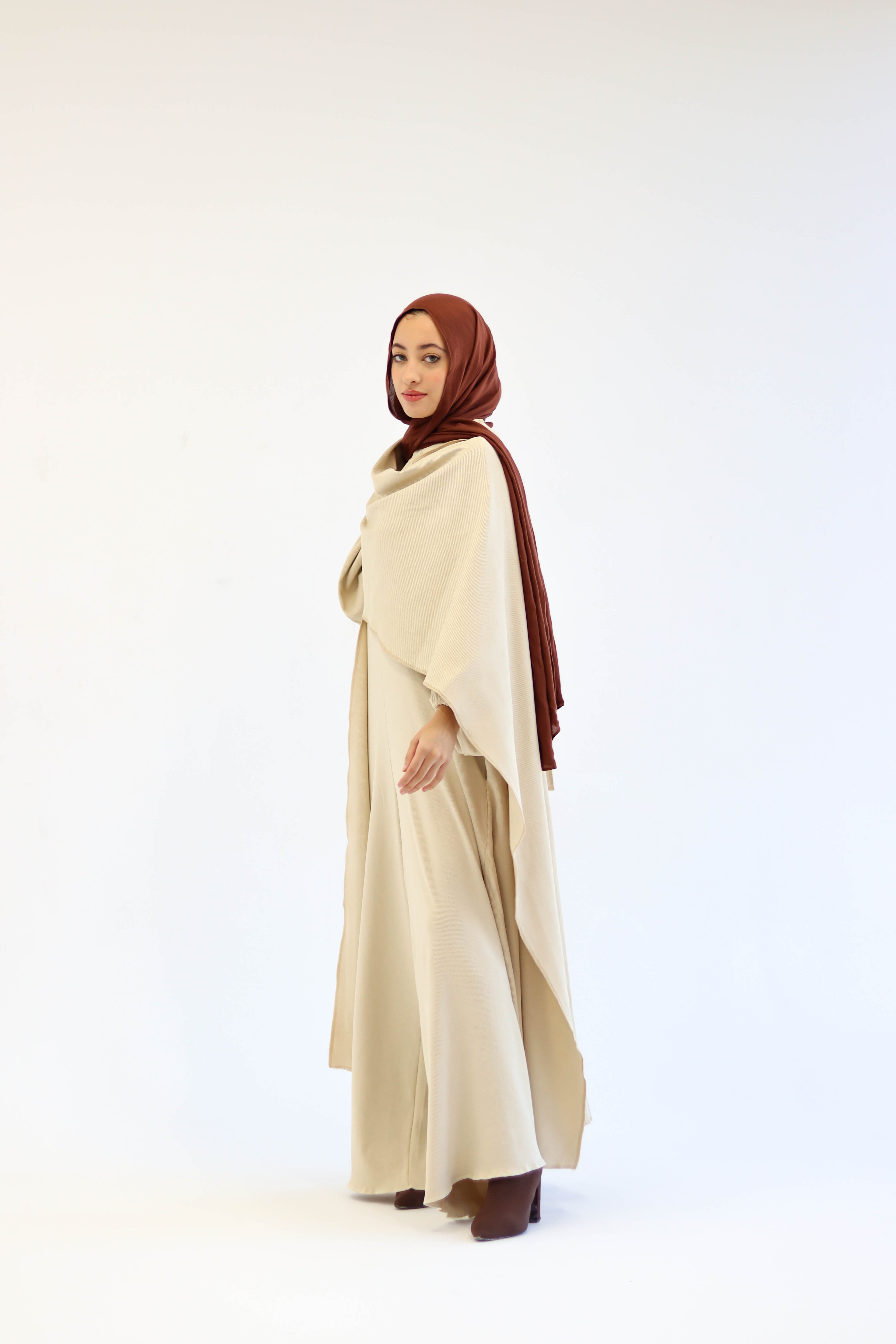 Asiia Set|Cape|Jumpsuit In Beige