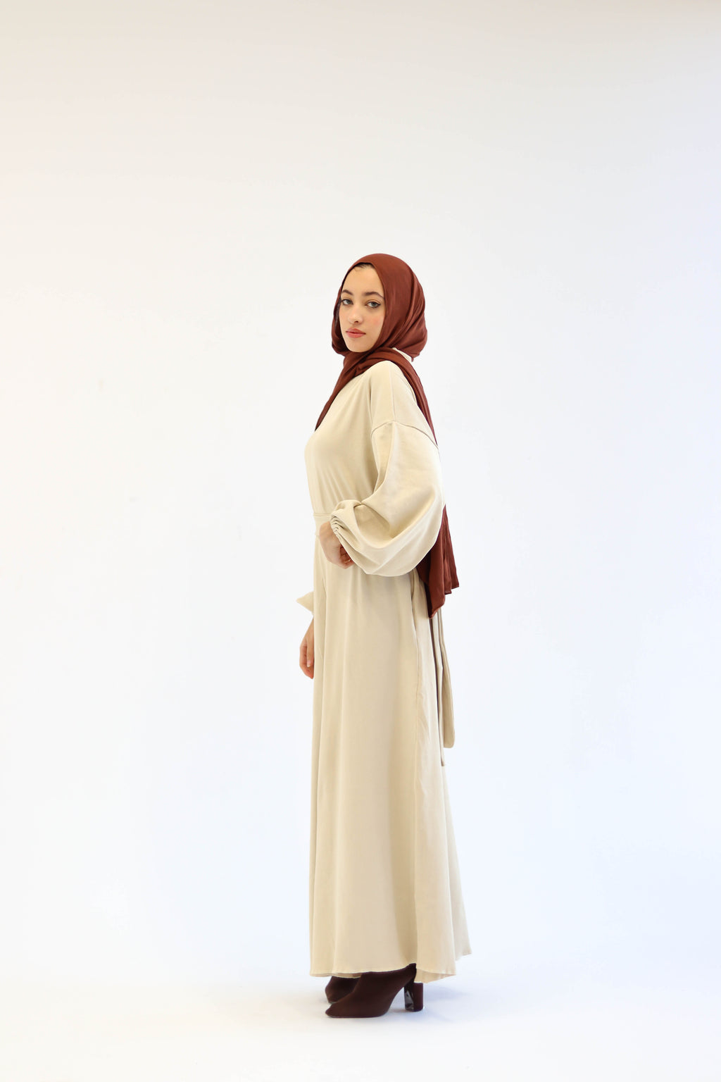 Asiia Set|Cape|Jumpsuit In Beige