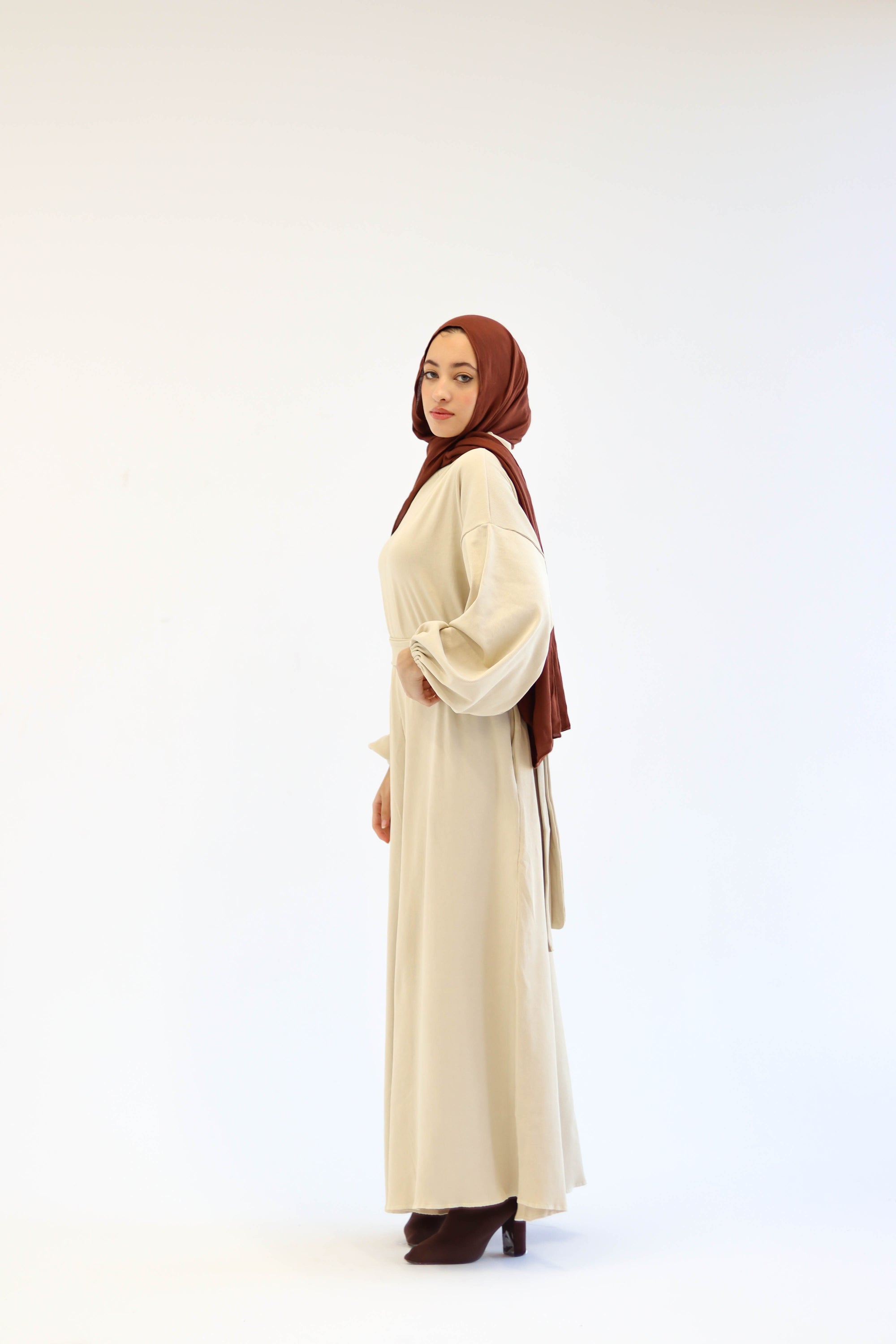 Asiia Set|Cape|Jumpsuit In Beige
