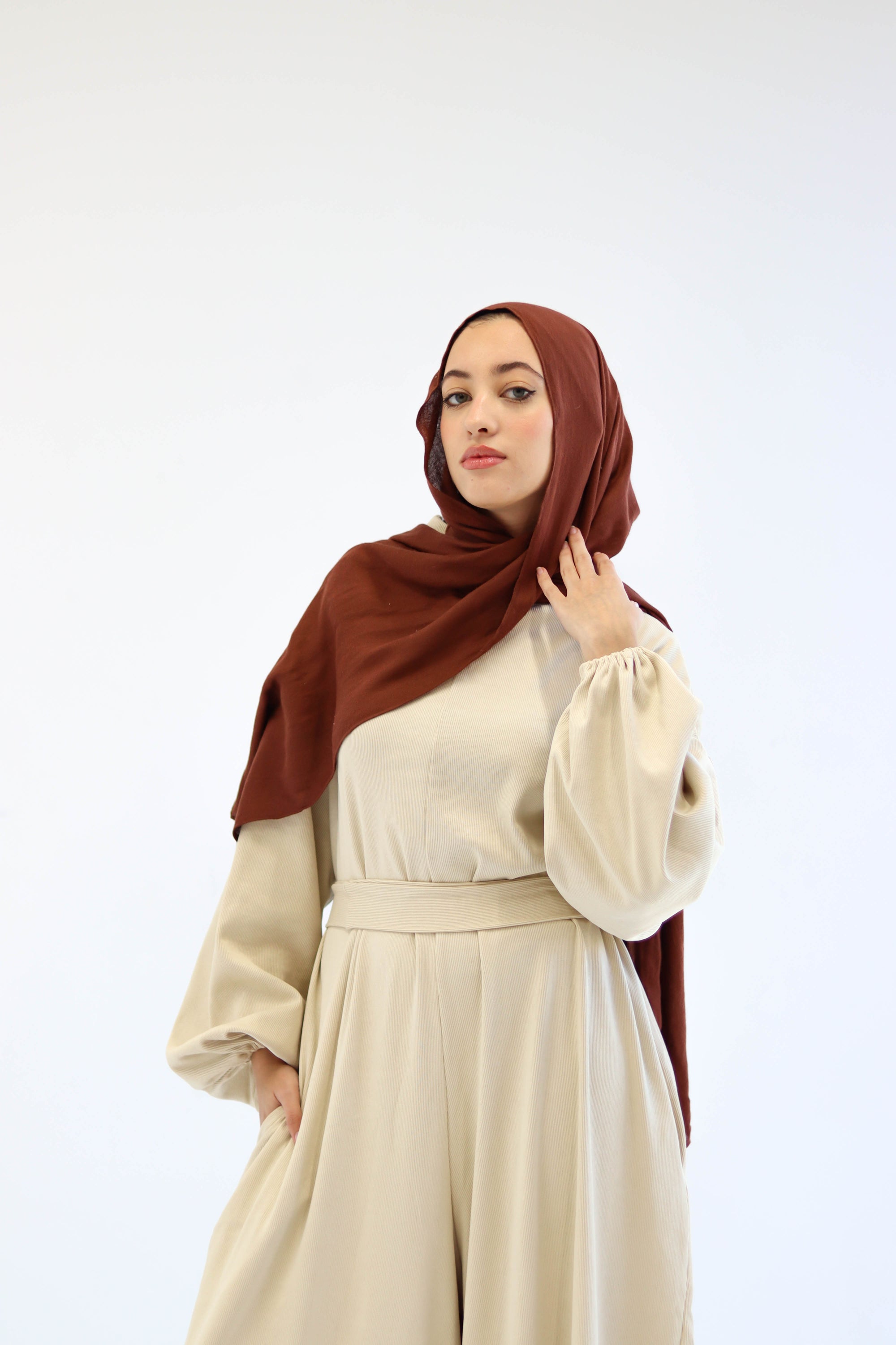 Asiia Set|Cape|Jumpsuit In Beige