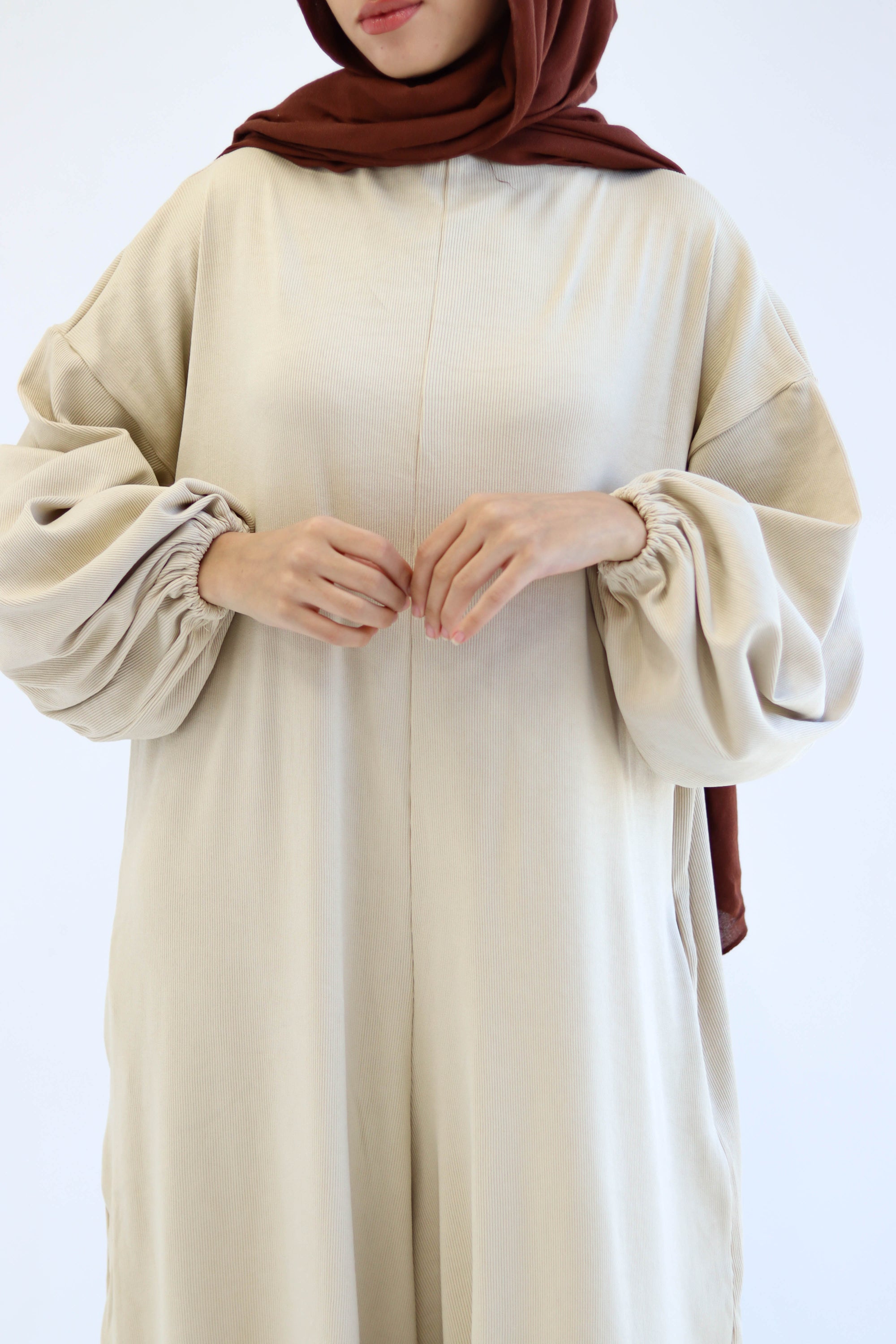 Asiia Set|Cape|Jumpsuit In Beige
